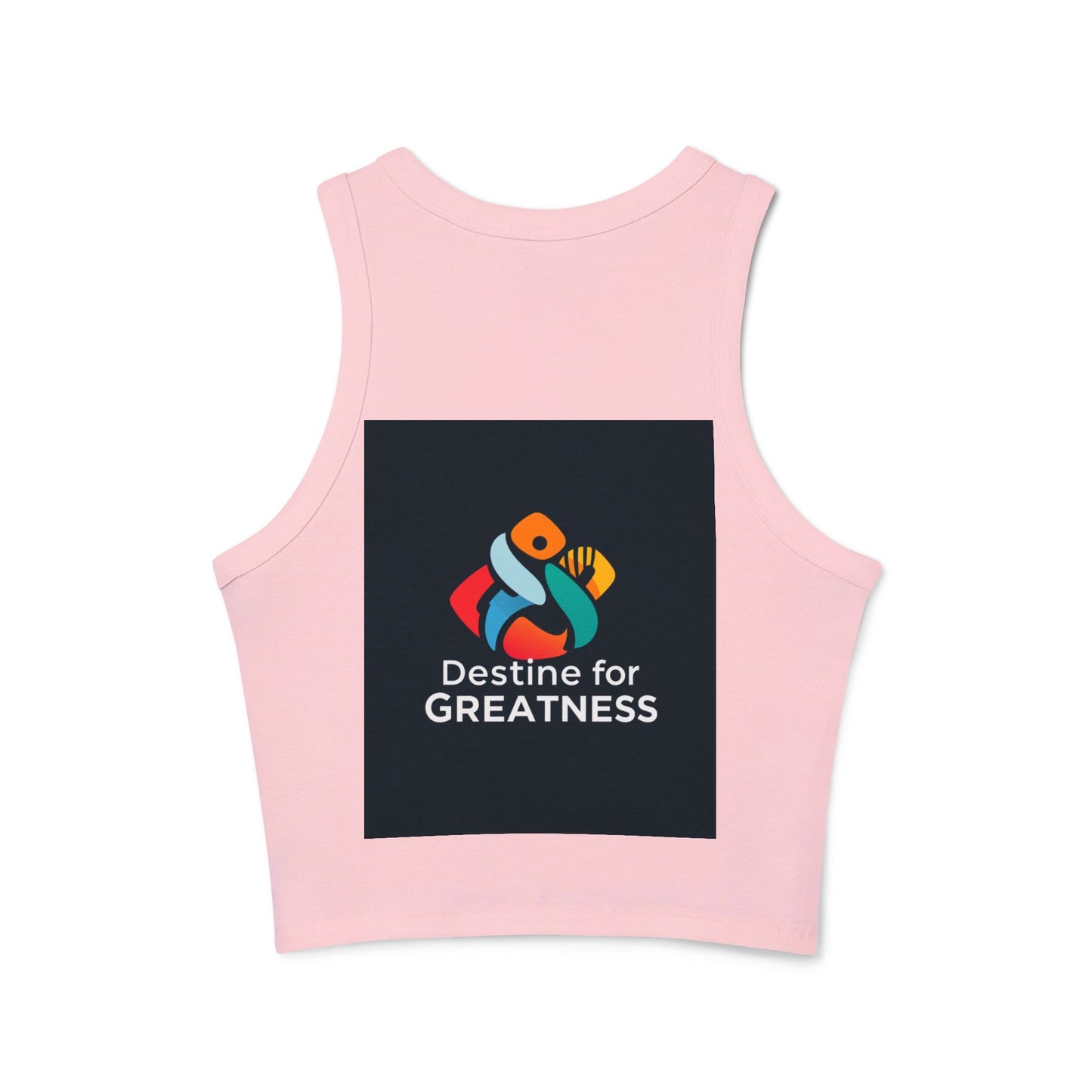 Empowering Racer Tank Top, Motivational Workout Top, Women's Exercise Wear, Fitness Apparel, Gift for Her, Summer Essentials