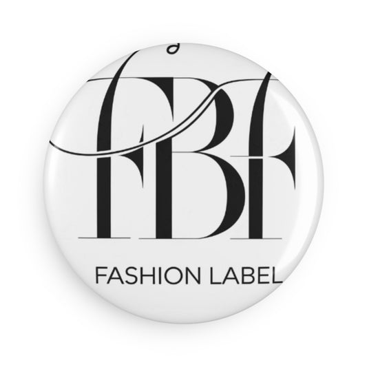 Fashion Label Button Magnet - Stylish Round Magnets for Home Decor & Gifts