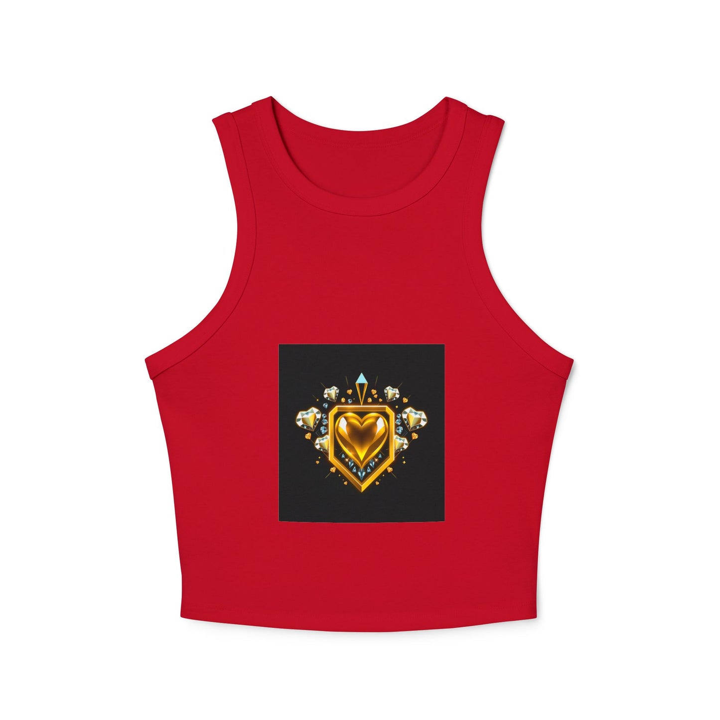 Heart Shield Women's Micro Rib Racer Tank Top