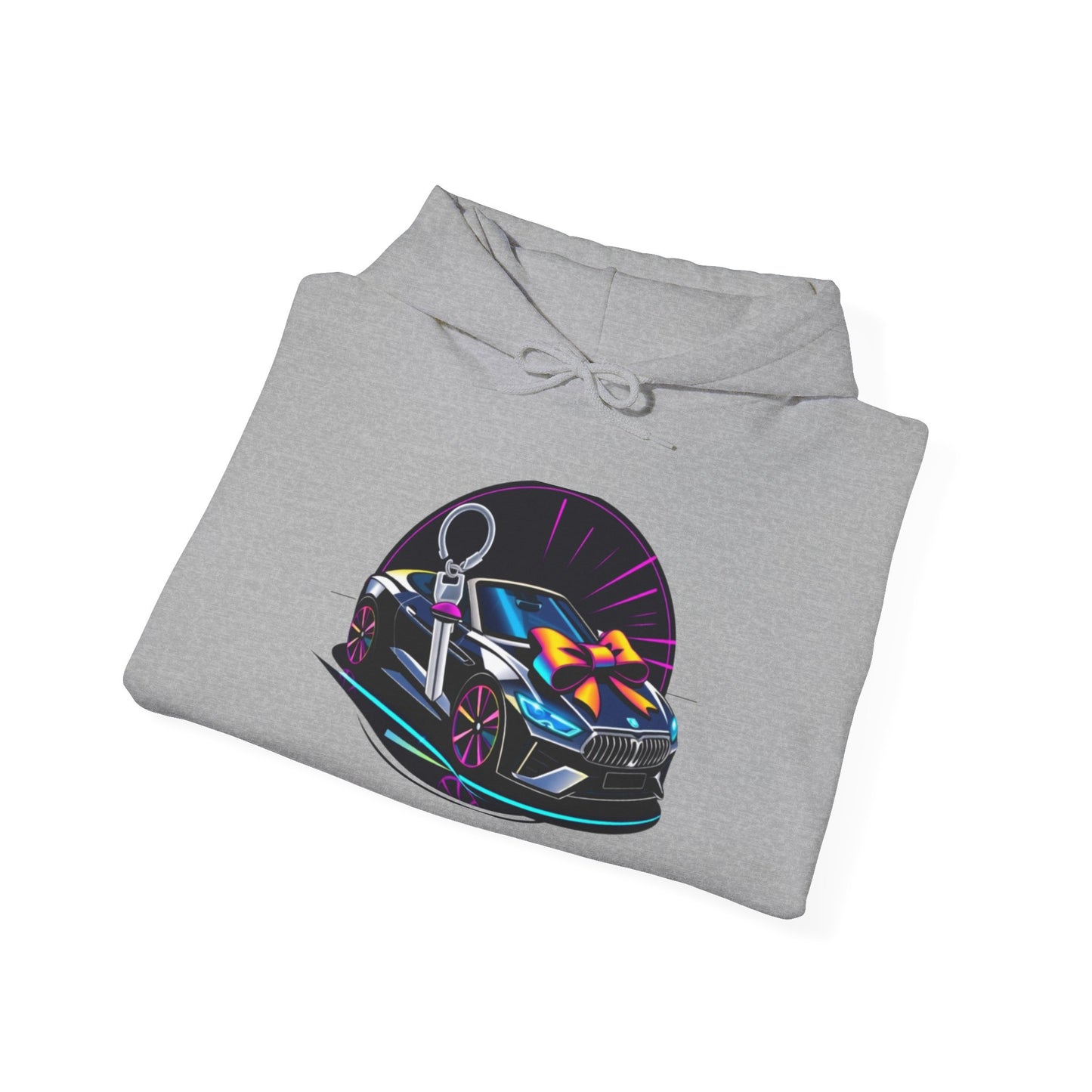 Stylish Unisex Heavy Blend™ Hoodie with Neon Design - Perfect for Winter Fashion & Casual Outings
