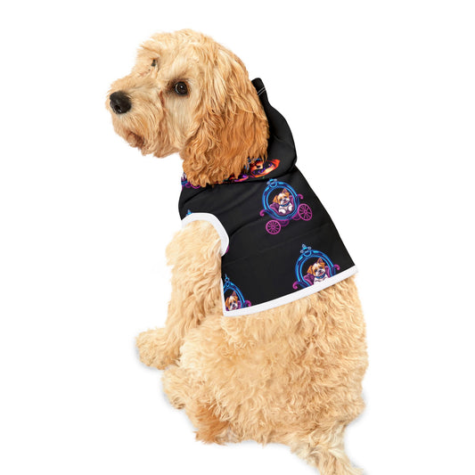 Stylish Pet Hoodie with Playful Carriage Design - Ideal for Fashionable Pets
