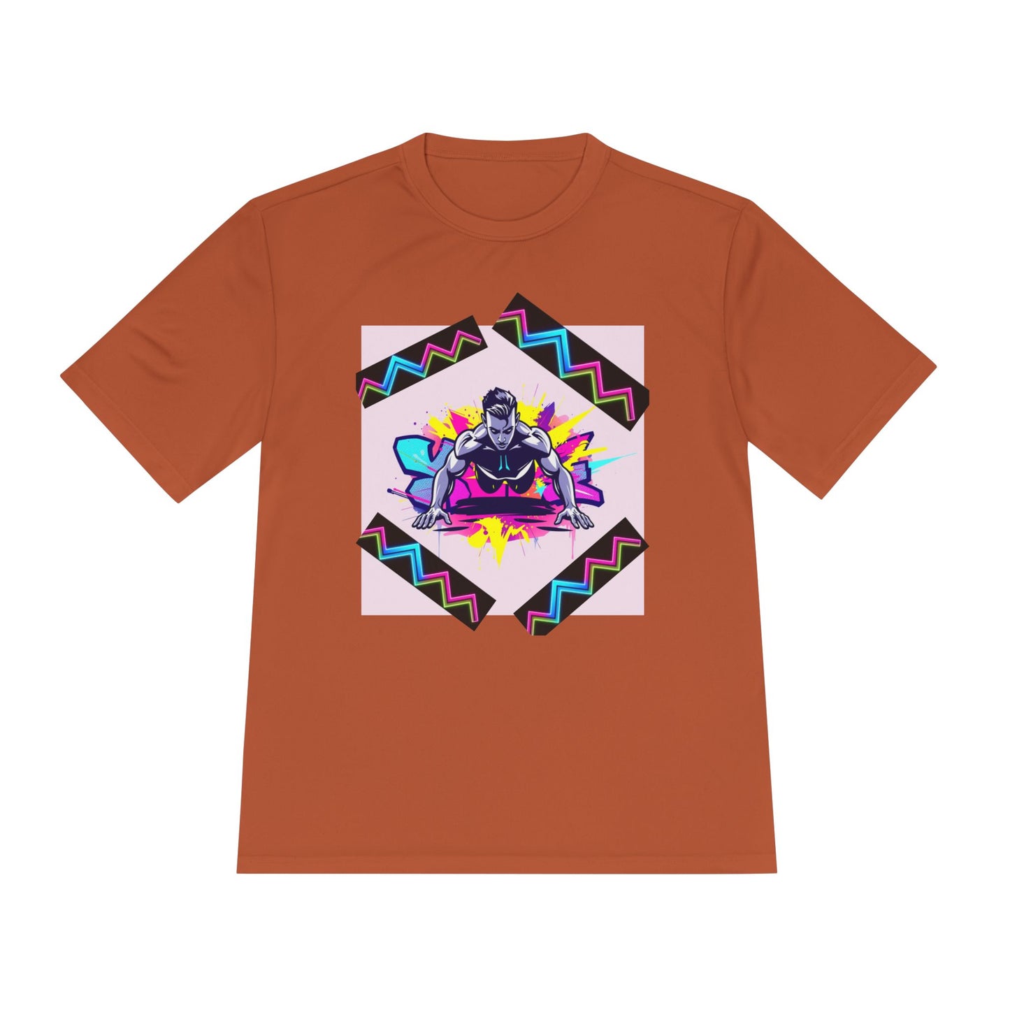 Vibrant Graphic Moisture Wicking Tee for Active Lifestyle