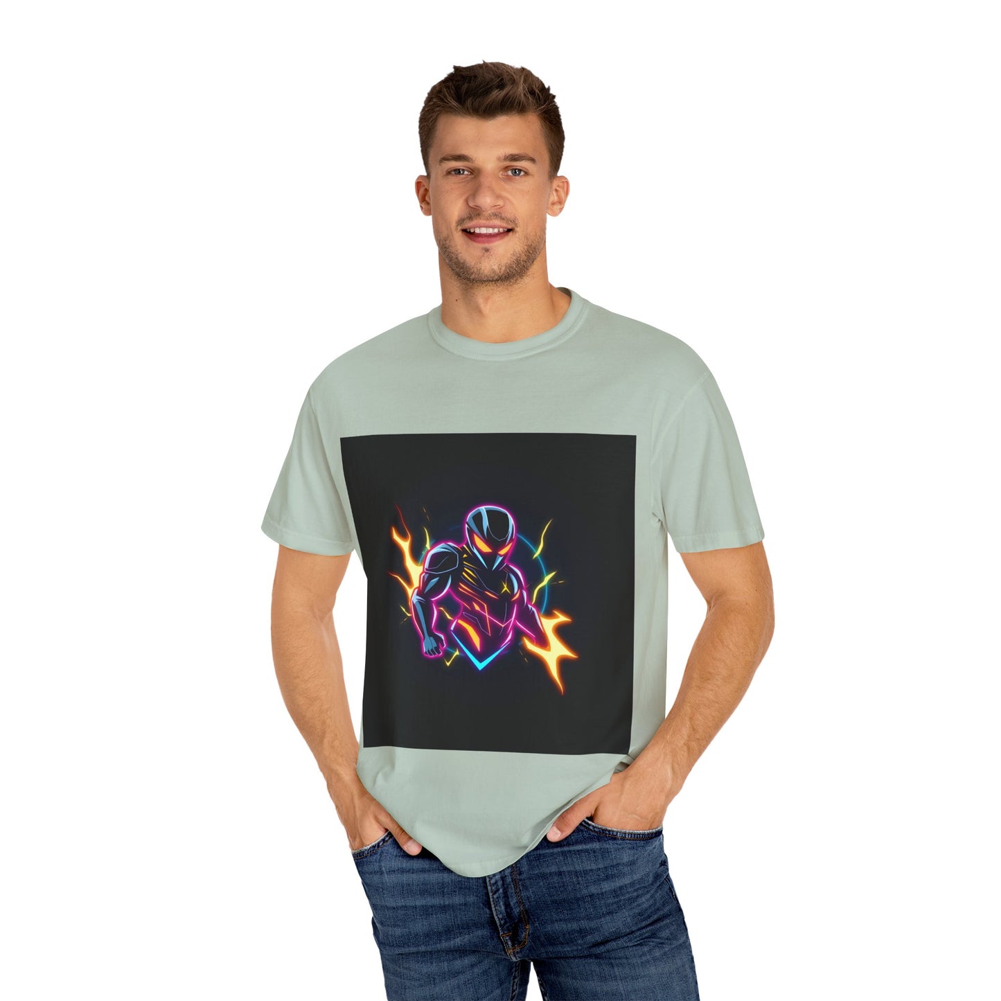 Vibrant Unisex Graphic T-Shirt, Cosmic Dreams Tee, Retro Neon Shirt, Stylish Casual Wear, Gift for Gamers & Dreamers