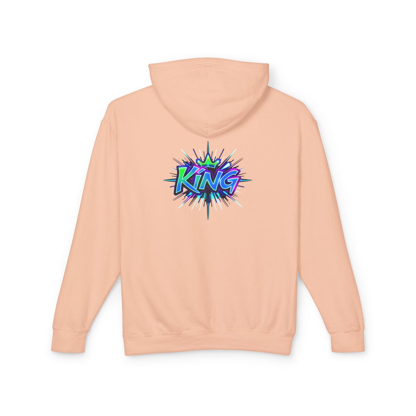 Colorful King Hoodie for Trendy Casual Wear, Unisex Lightweight Sweatshirt for Men & Women, Perfect Gift for Birthdays, Hip Hop Vibes, [...]