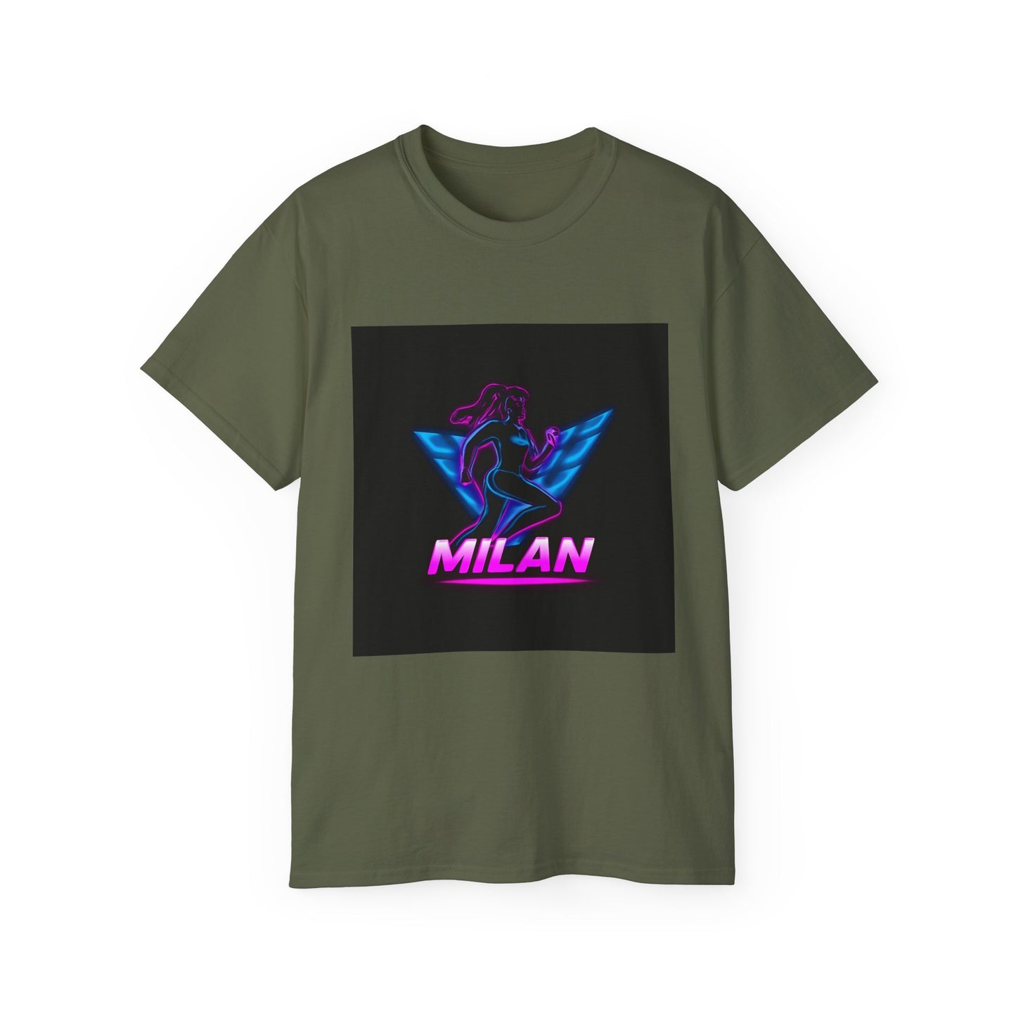 Milan Graphic Tee, Unisex Ultra Cotton T-Shirt, Retro Sportswear, Casual Streetwear, Birthday Gift, Unique Fashion Statement