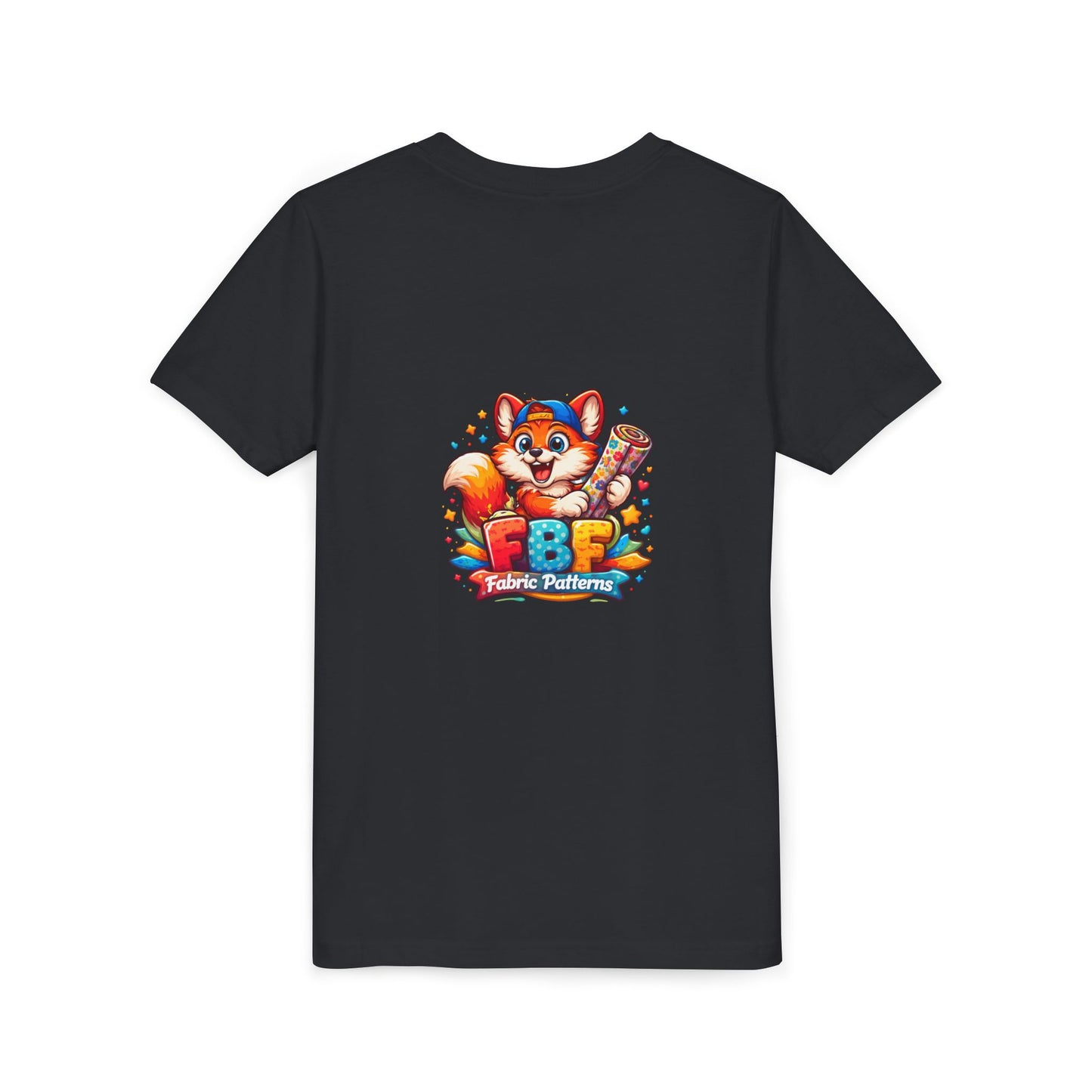 Youth Tee — Colorful Cartoon Fox 'FBF' Logo Kids Shirt