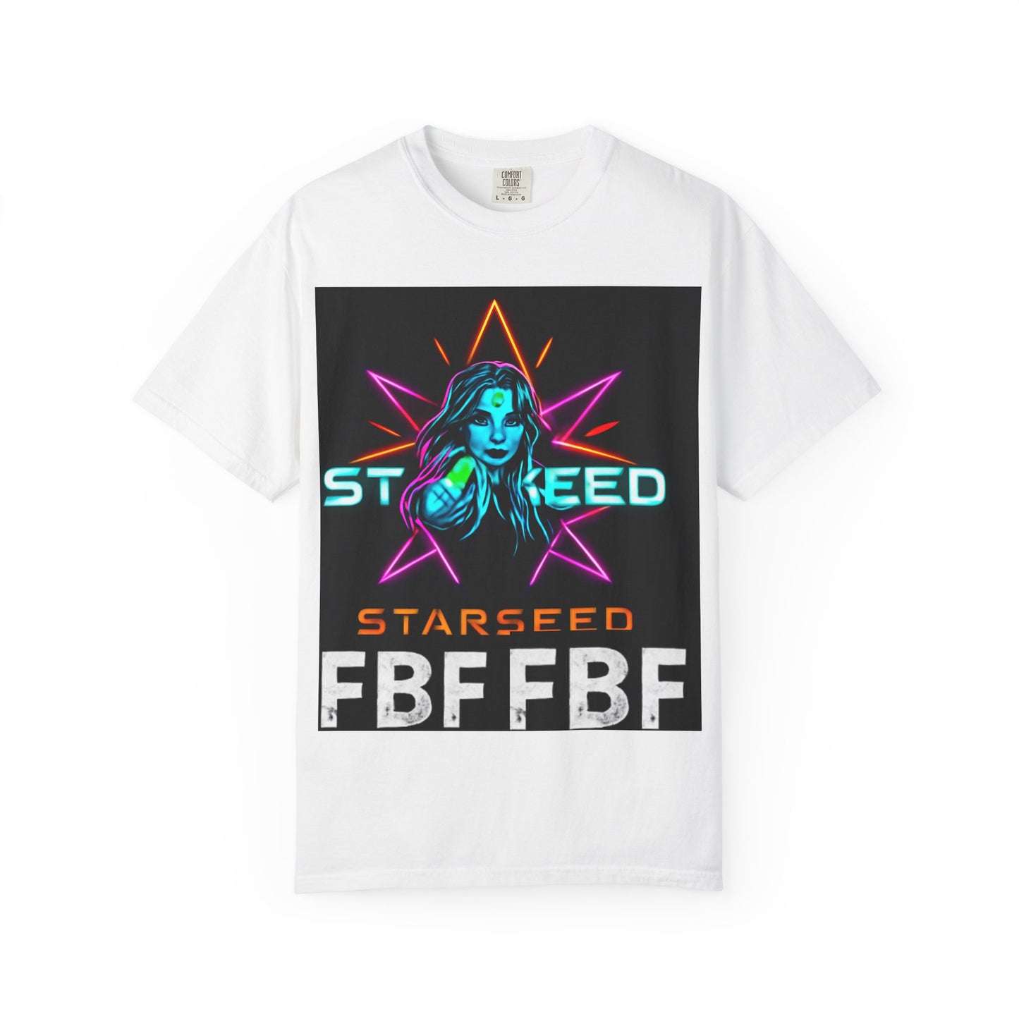 Neon Graphic T-Shirt - Starseed FBF Tee, Unisex Fashion, Cool Gift, Festival Wear, Retro Style, Casual Streetwear
