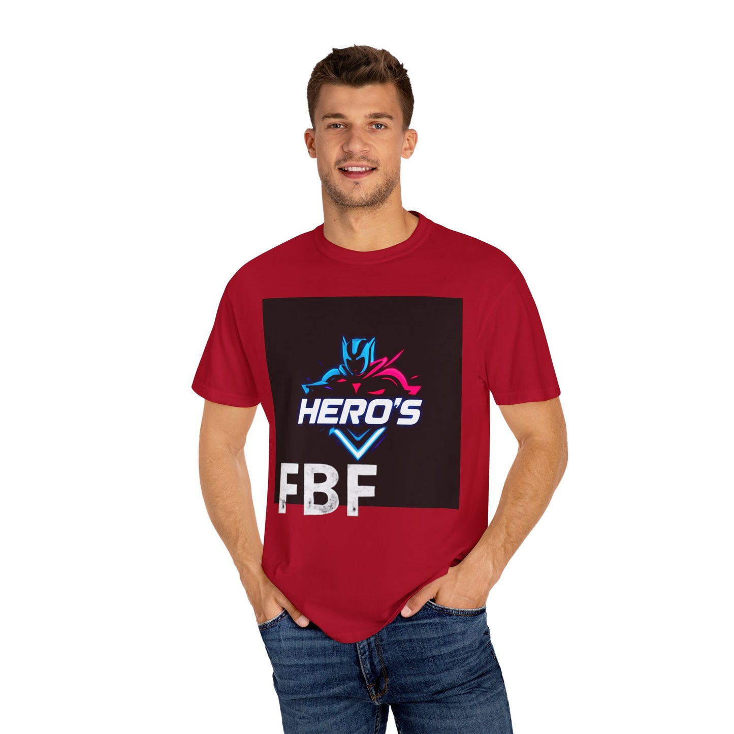 Hero's Unisex Garment-Dyed T-shirt, Casual Tee, Perfect for Gifting, Comic Fans, Hero Celebrations, Graphic Tee, Everyday Wear