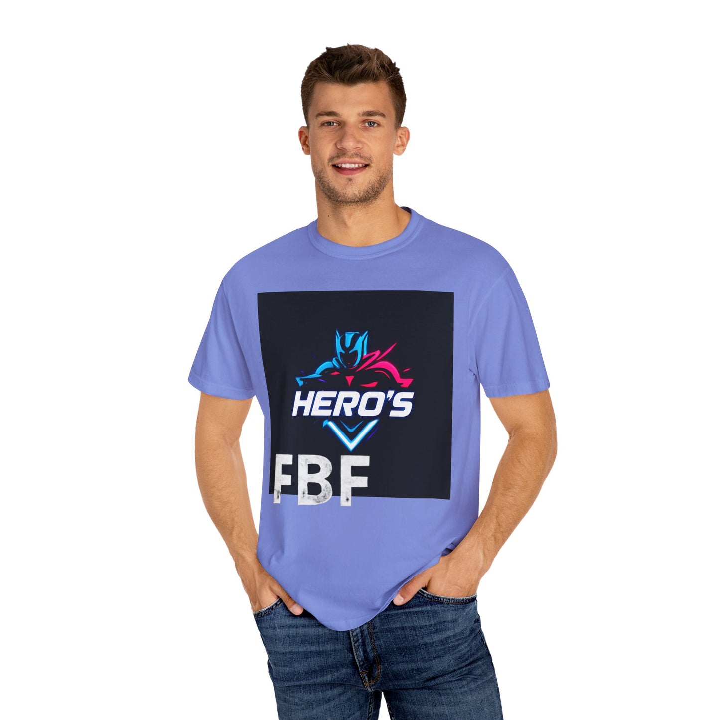 Hero's Unisex Garment-Dyed T-shirt, Casual Tee, Perfect for Gifting, Comic Fans, Hero Celebrations, Graphic Tee, Everyday Wear