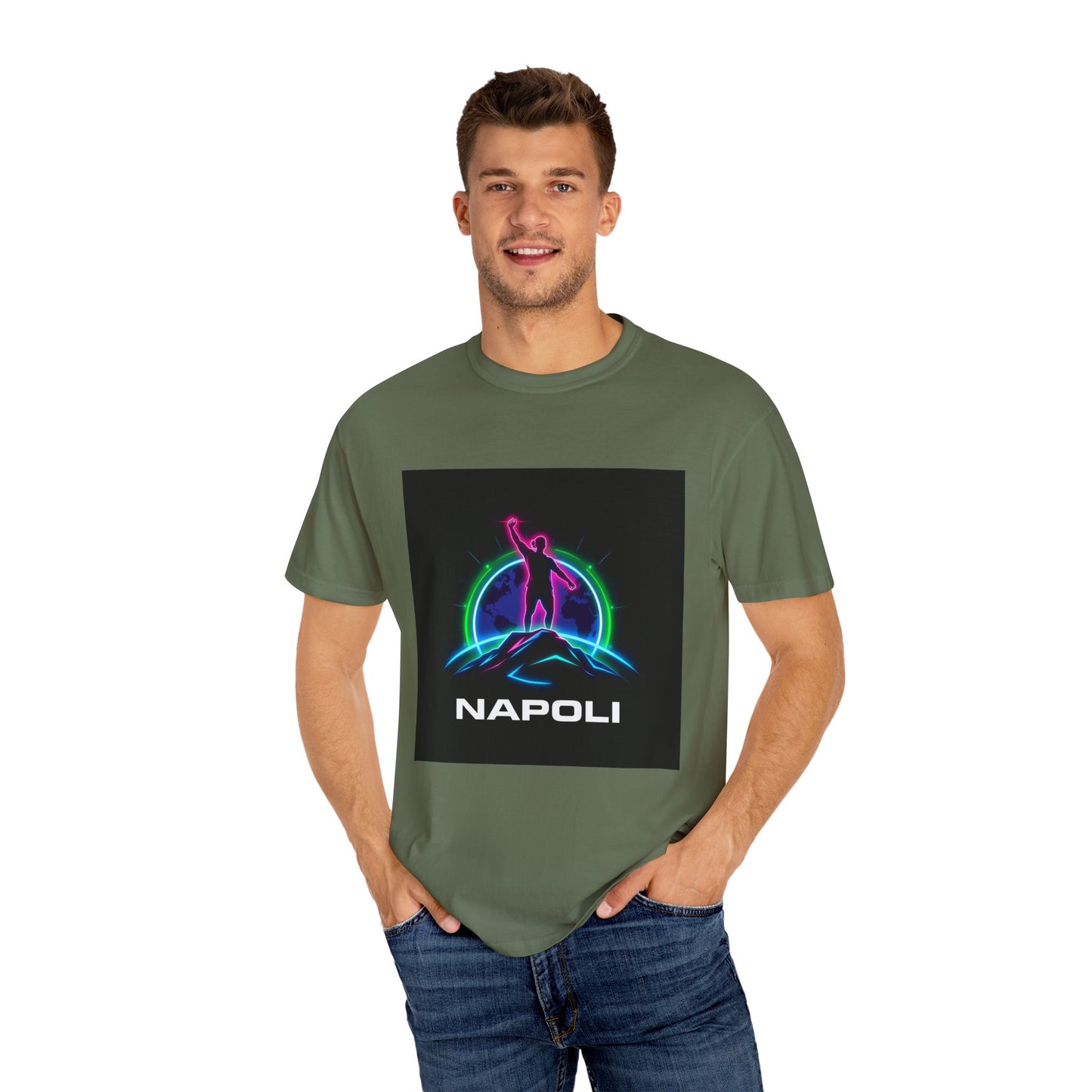 Neon Napoli T-Shirt for Adventurers, Retro Graphic Tee, Perfect for Travelers, Gifts for Him/Her, Cool Streetwear, Casual Outfit