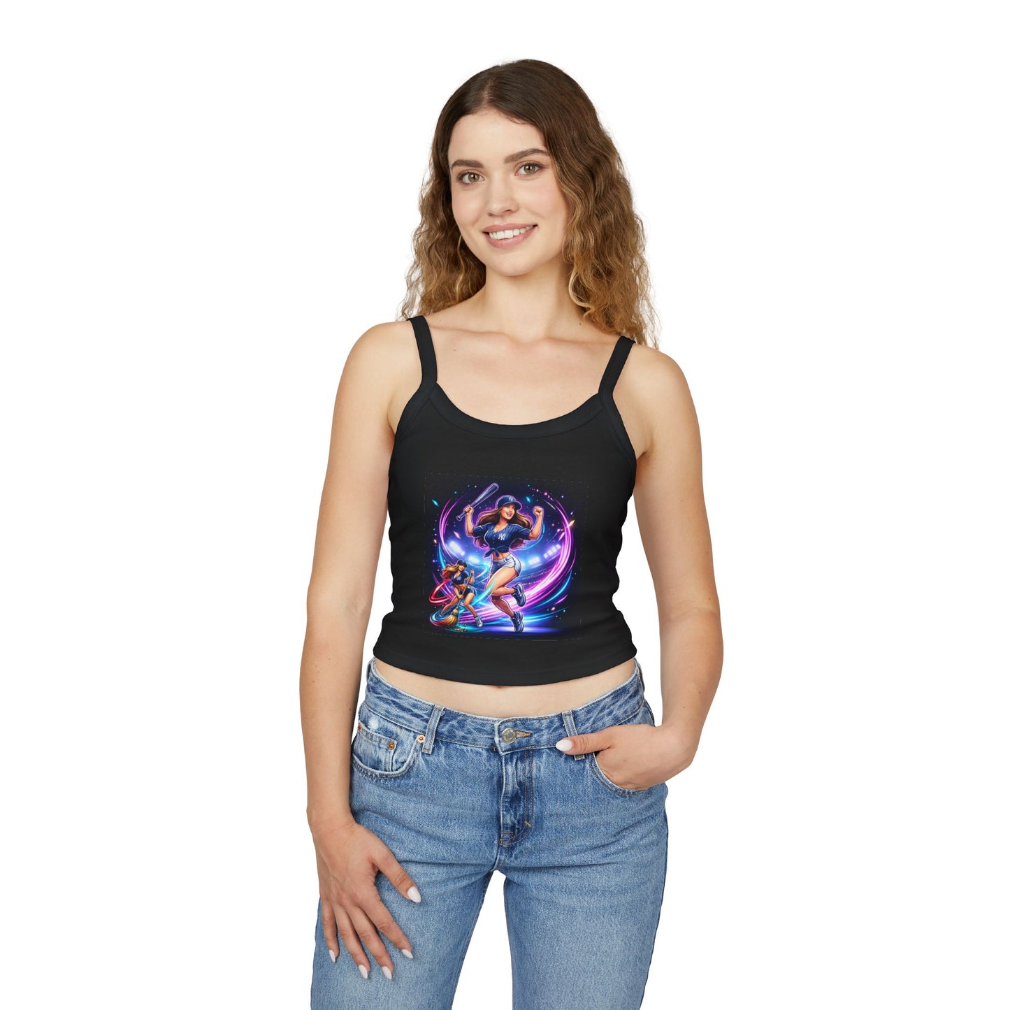 Yankees sweep Women's Spaghetti Strap Tank Top