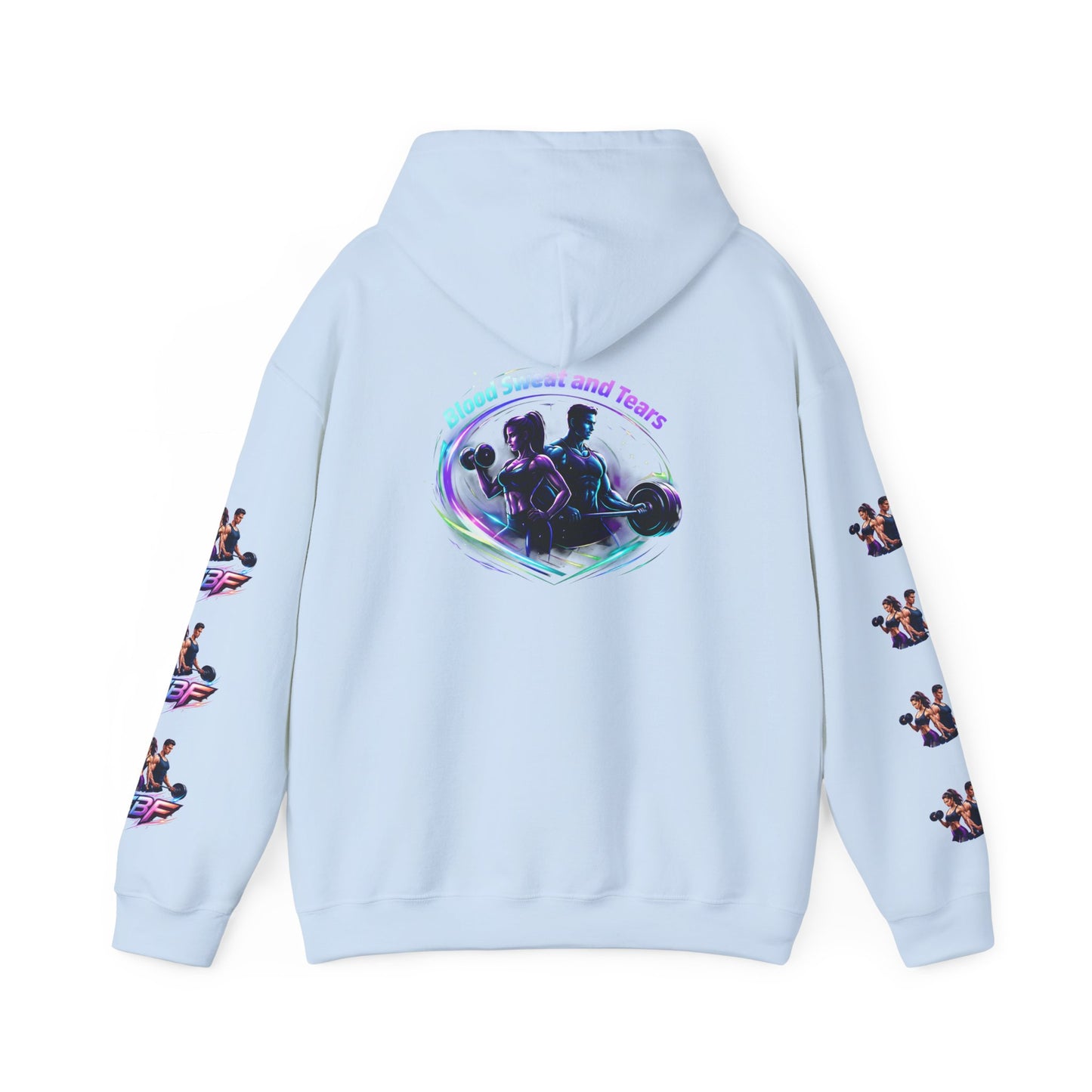 Weightlifting Hoodie — "Blood, Sweat and Tears" Fitness Pullover