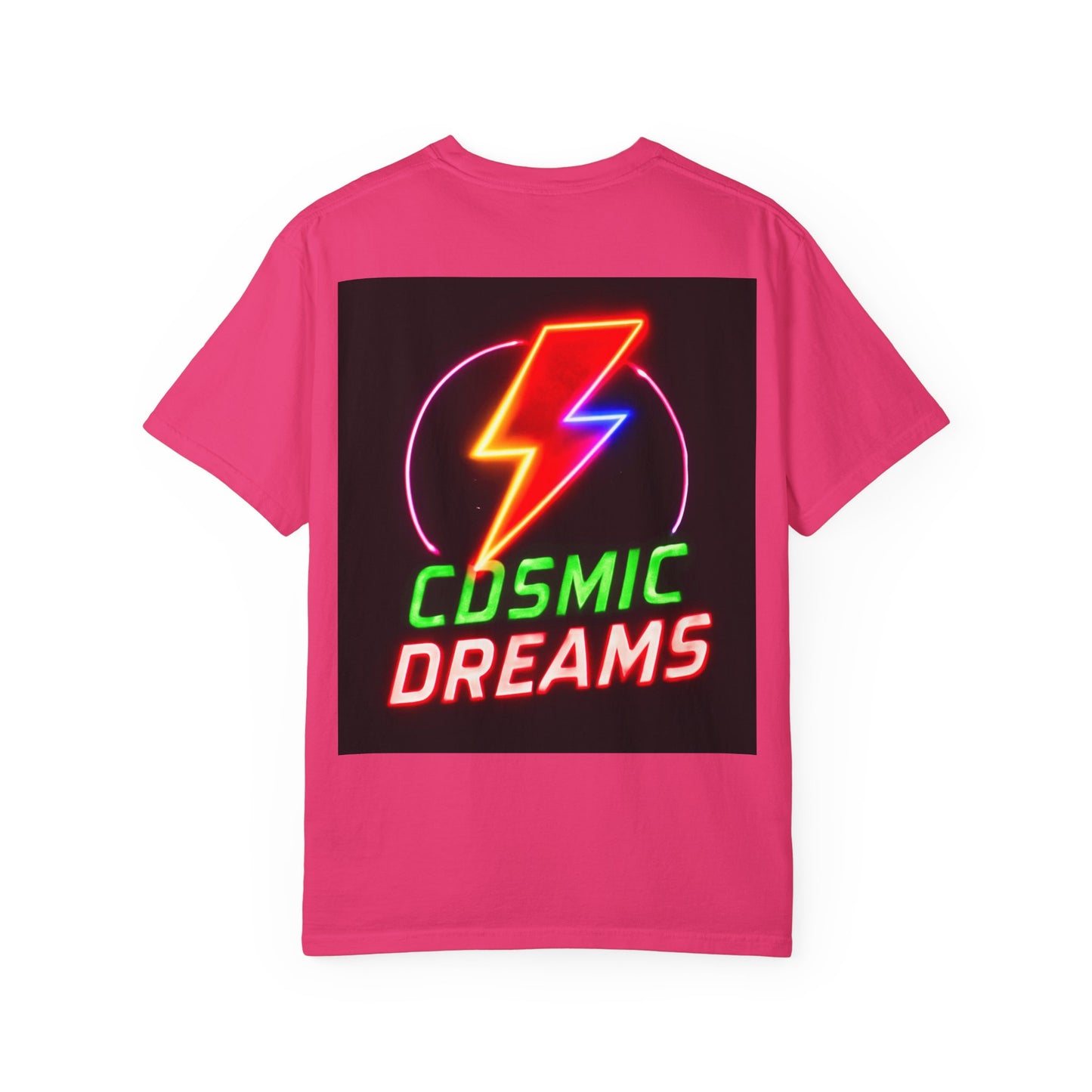 Vibrant Unisex Graphic T-Shirt, Cosmic Dreams Tee, Retro Neon Shirt, Stylish Casual Wear, Gift for Gamers & Dreamers