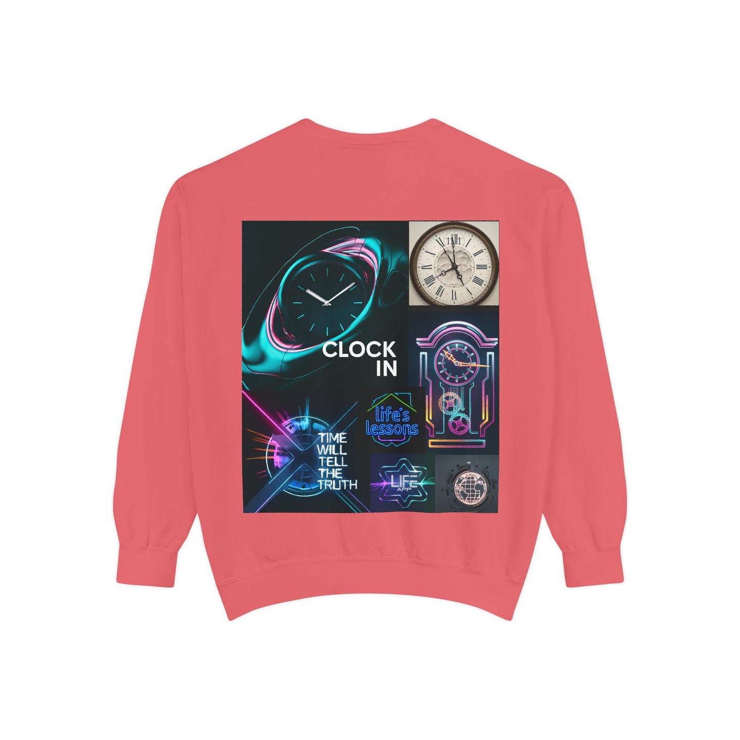 Retro Neon Clock Sweatshirt