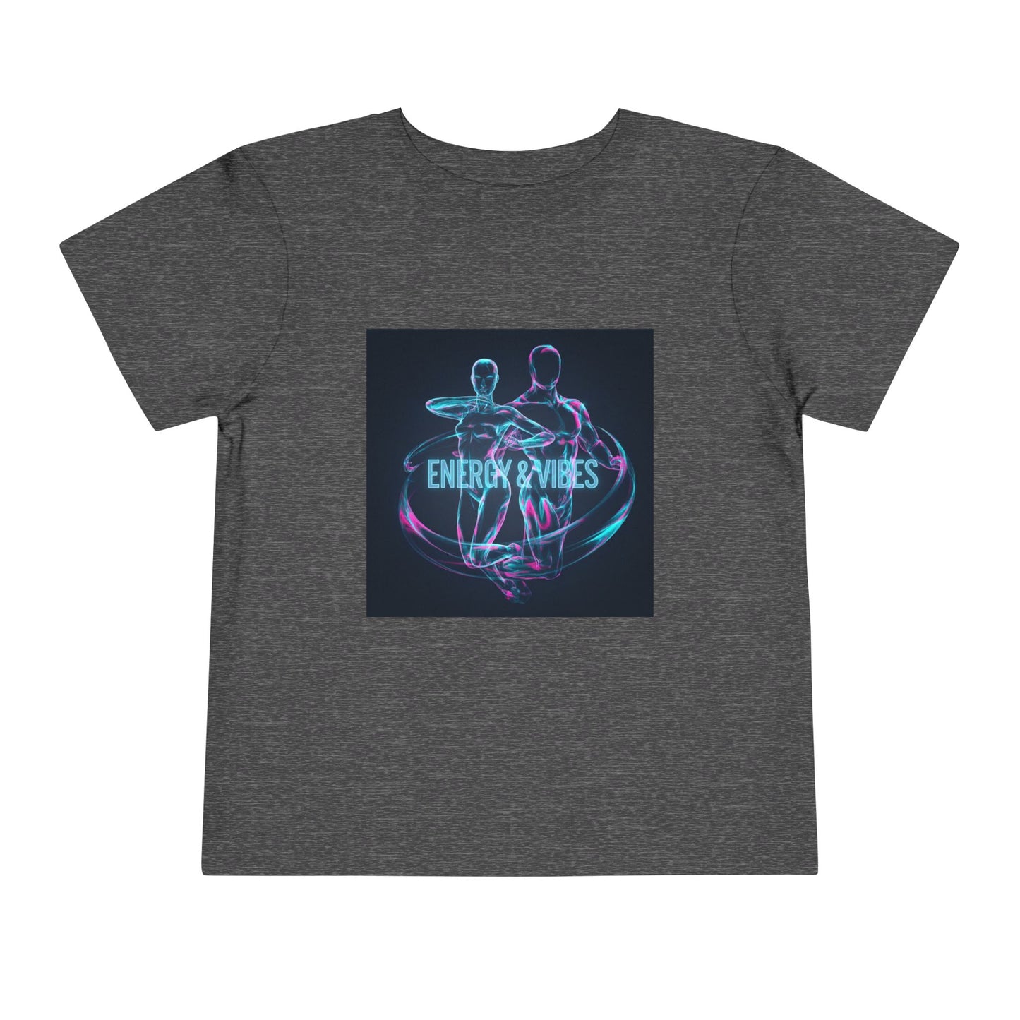Toddler Tee — Energy & Vibes Neon Dance Graphic