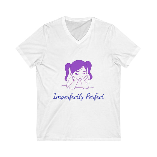 Imperfectly Perfect Fashion Star V-Neck Tee, Casual T-Shirt for Girls, Gifts for Teens, Stylish Summer Top, Trendy Graphic Tee