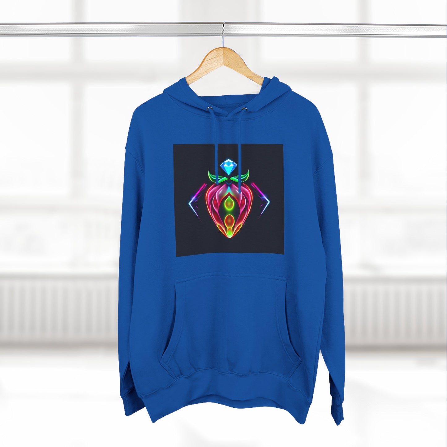 Vibrant Art Hoodie, Colorful Fleece Hoodie, Unique Sweatshirt, Artistic Gift, Cozy Layer for Every Occasion