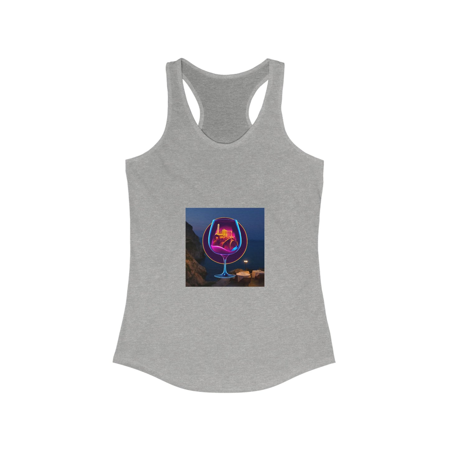 Vibrant Women's Racerback Tank, Graphic Summer Top, Beach Wear, Festival Outfit, Casual Exercise Shirt, Gift for Her