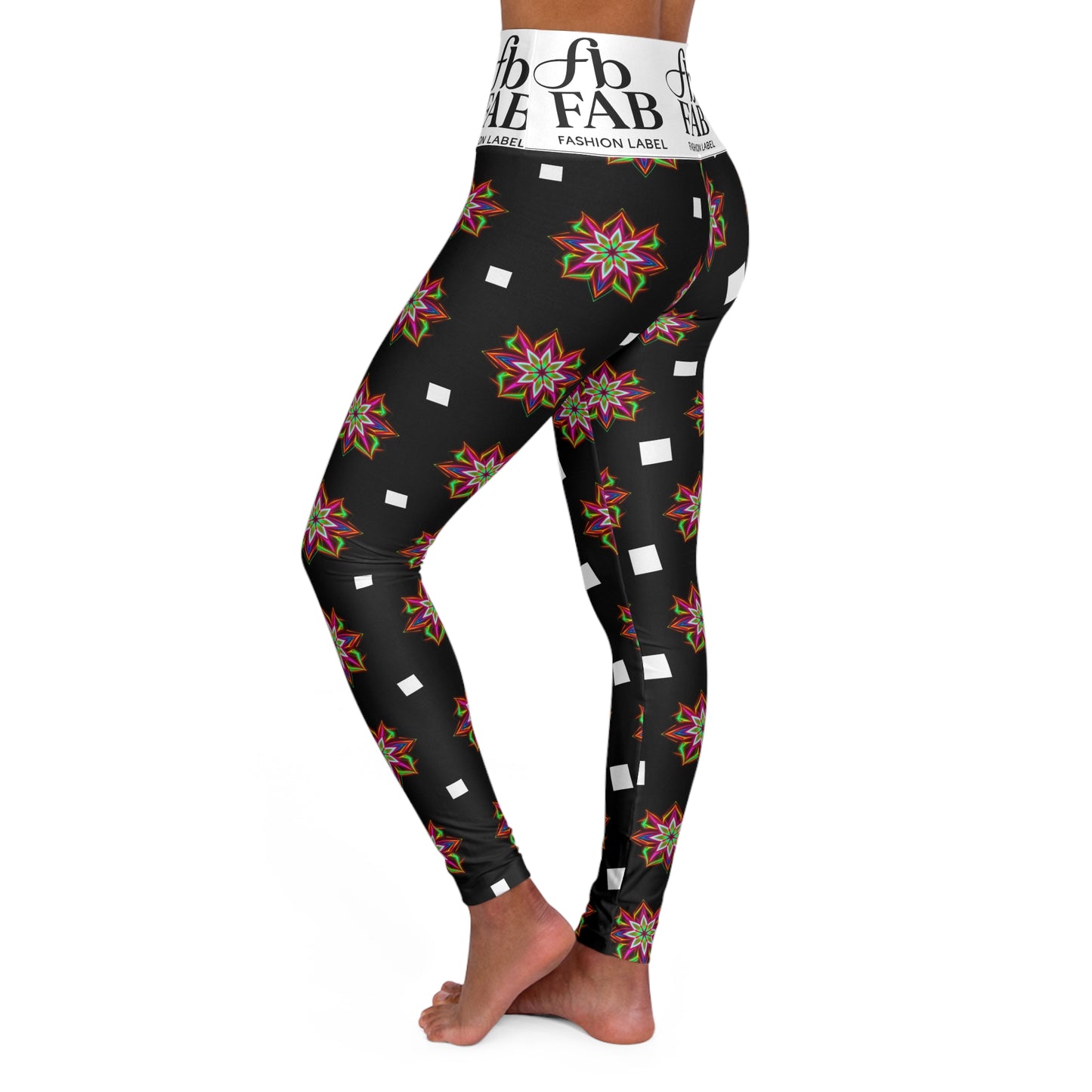 Stylish Floral High Waisted Yoga Leggings | Perfect for Fitness, Yoga, Gym Wear, Loungewear, Athleisure