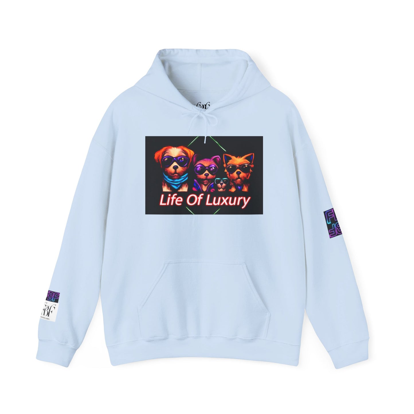 Luxury Life Unisex Hoodie - Cozy Sweatshirt for Pet Lovers, Gift for Birthdays, Everyday Wear, Chill Vibes, FBF Collection