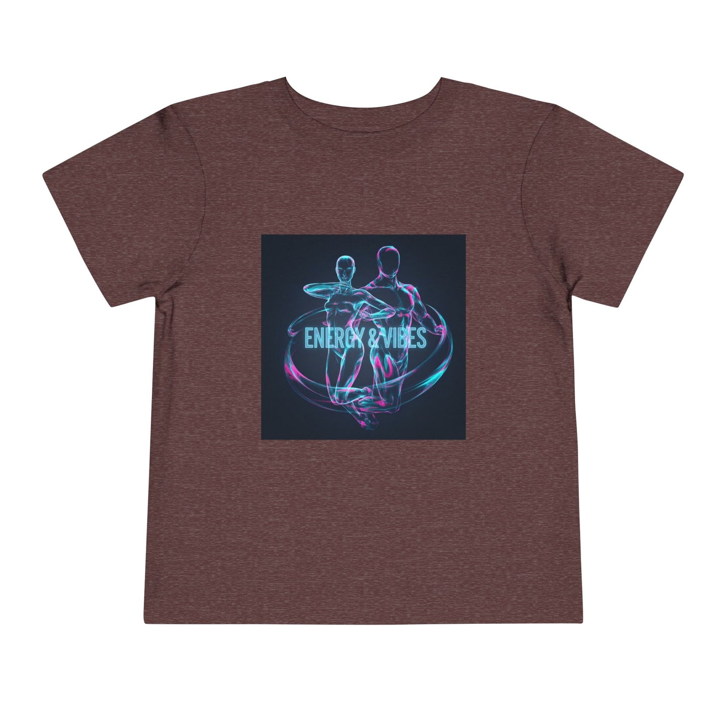 Toddler Tee — Energy & Vibes Neon Dance Graphic