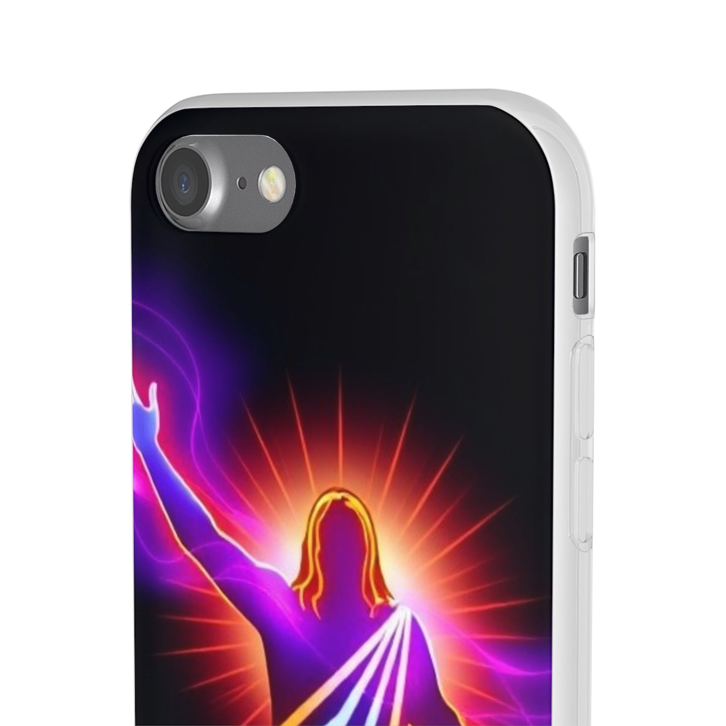 Inspirational Jesus Flexi Case - Colorful Phone Cover for Spiritual Connection