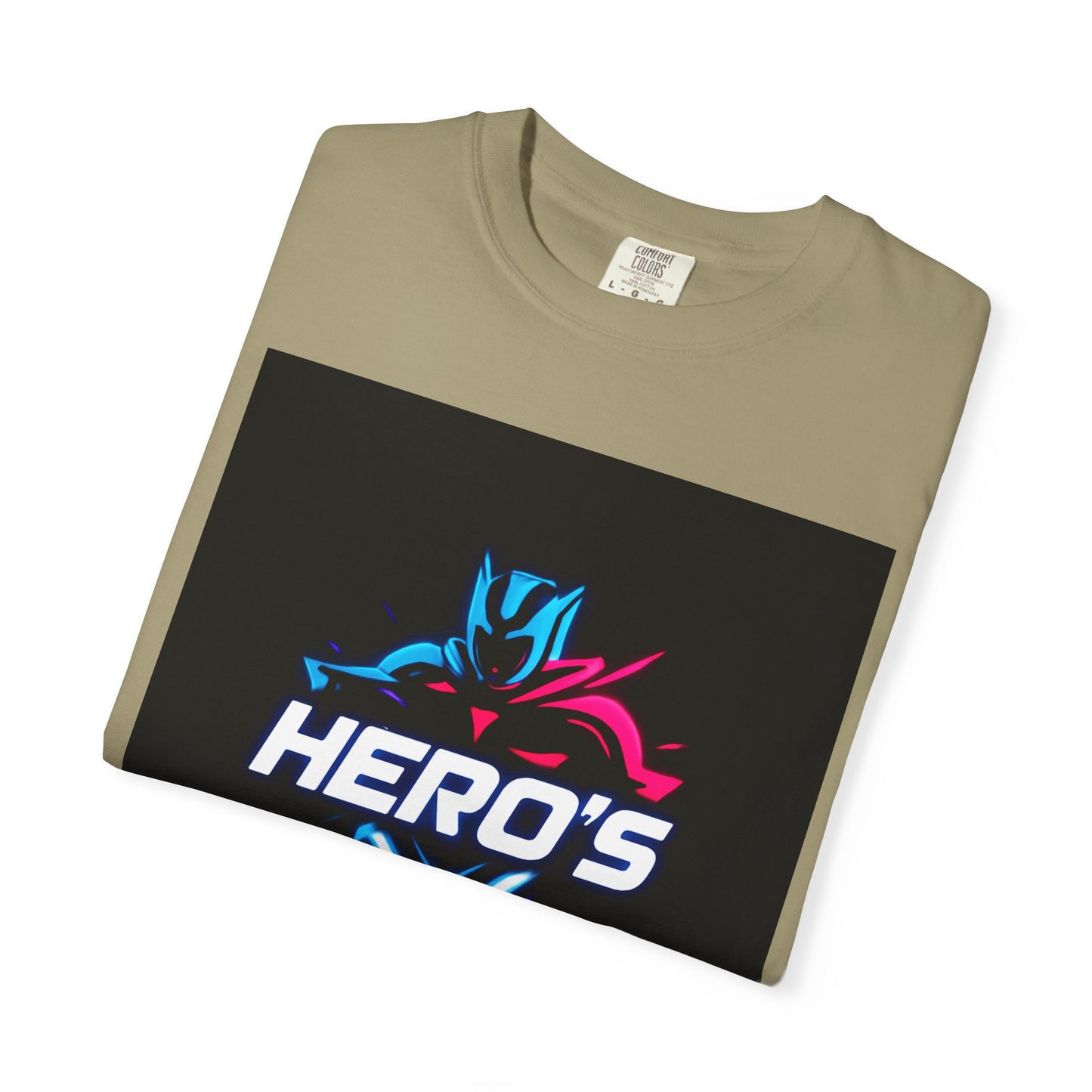 Hero's Unisex Garment-Dyed T-shirt, Casual Tee, Perfect for Gifting, Comic Fans, Hero Celebrations, Graphic Tee, Everyday Wear