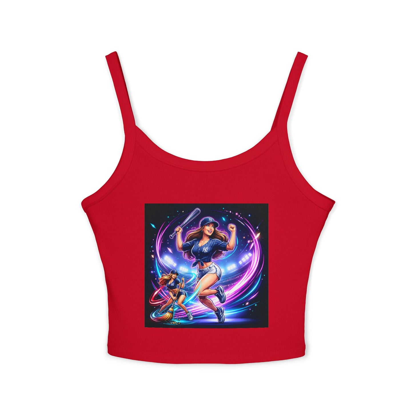 Yankees sweep Women's Spaghetti Strap Tank Top