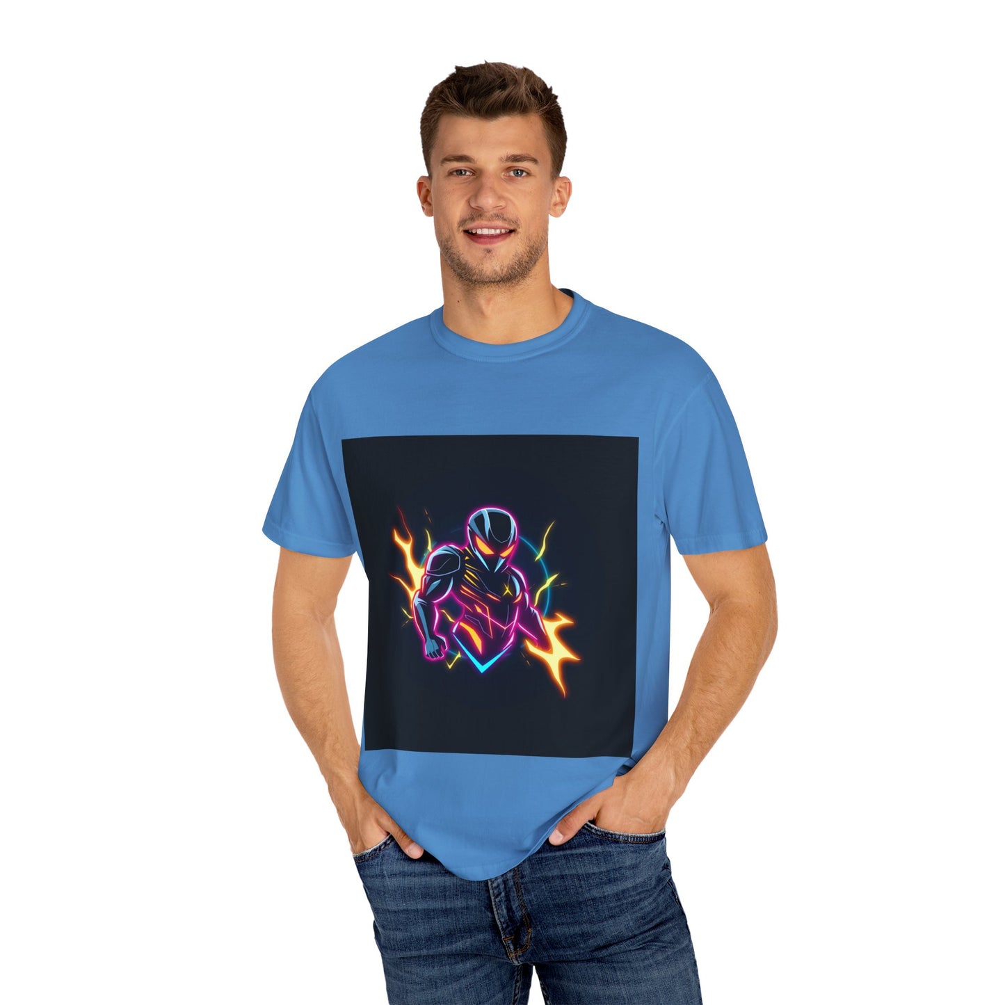 Vibrant Unisex Graphic T-Shirt, Cosmic Dreams Tee, Retro Neon Shirt, Stylish Casual Wear, Gift for Gamers & Dreamers