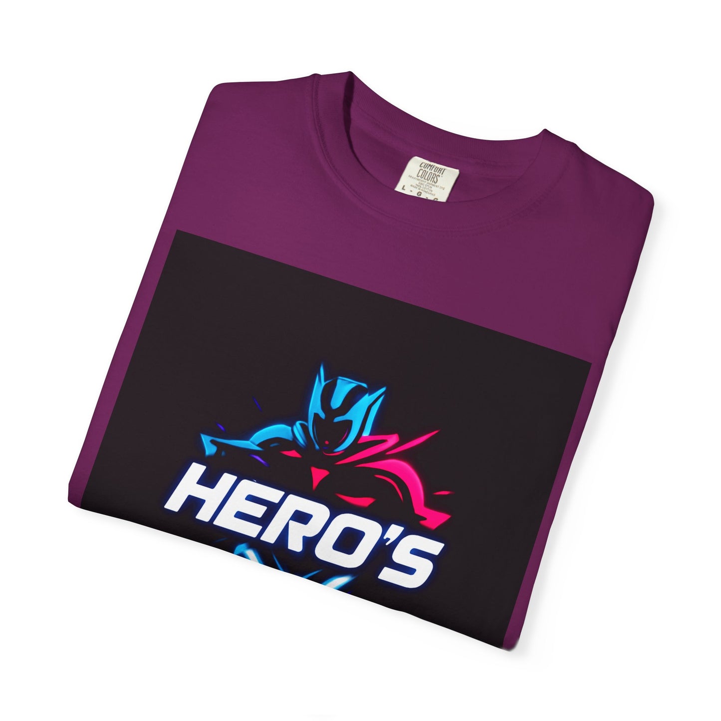 Hero's Unisex Garment-Dyed T-shirt, Casual Tee, Perfect for Gifting, Comic Fans, Hero Celebrations, Graphic Tee, Everyday Wear