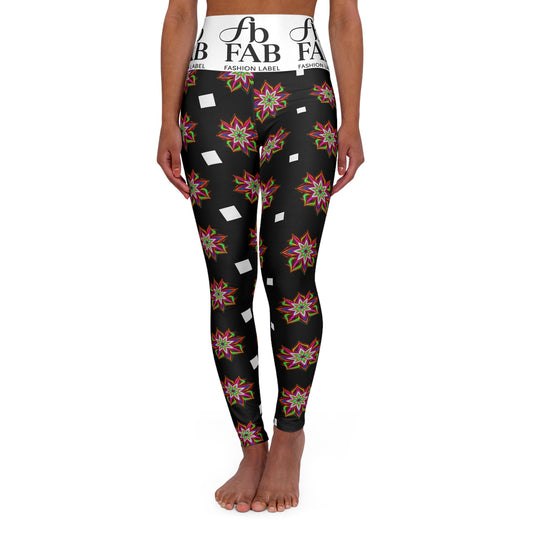 Stylish Floral High Waisted Yoga Leggings | Perfect for Fitness, Yoga, Gym Wear, Loungewear, Athleisure