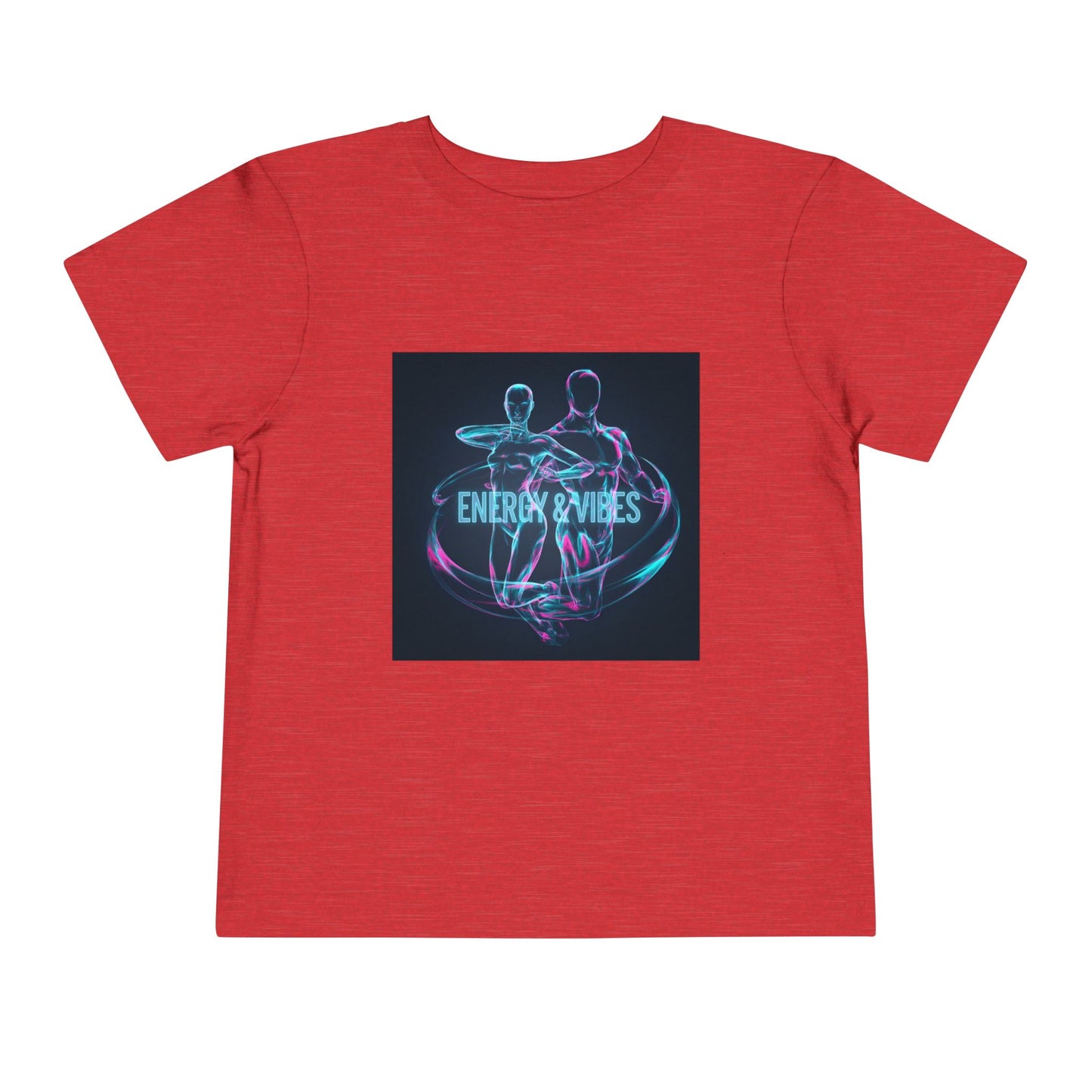 Toddler Tee — Energy & Vibes Neon Dance Graphic