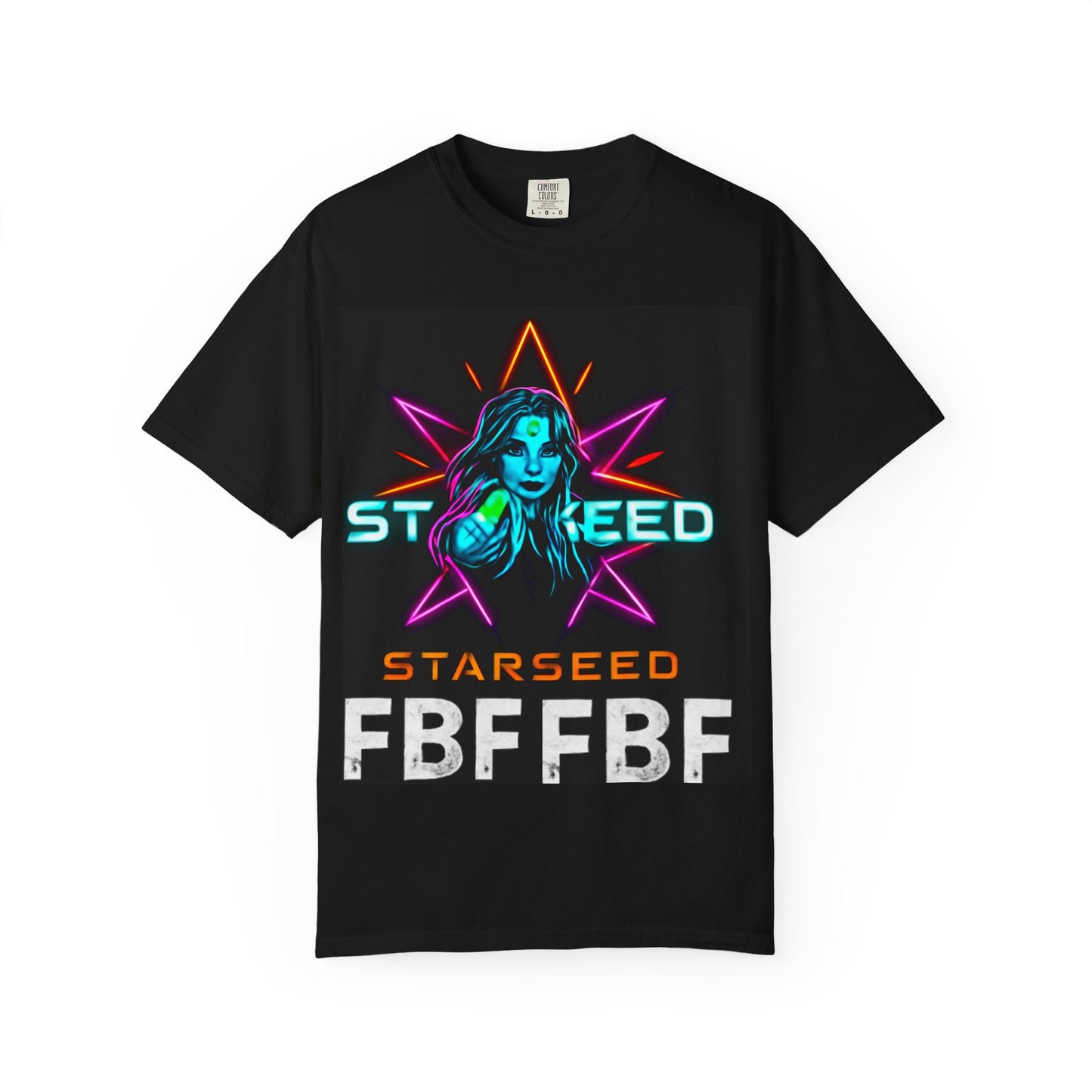 Neon Graphic T-Shirt - Starseed FBF Tee, Unisex Fashion, Cool Gift, Festival Wear, Retro Style, Casual Streetwear
