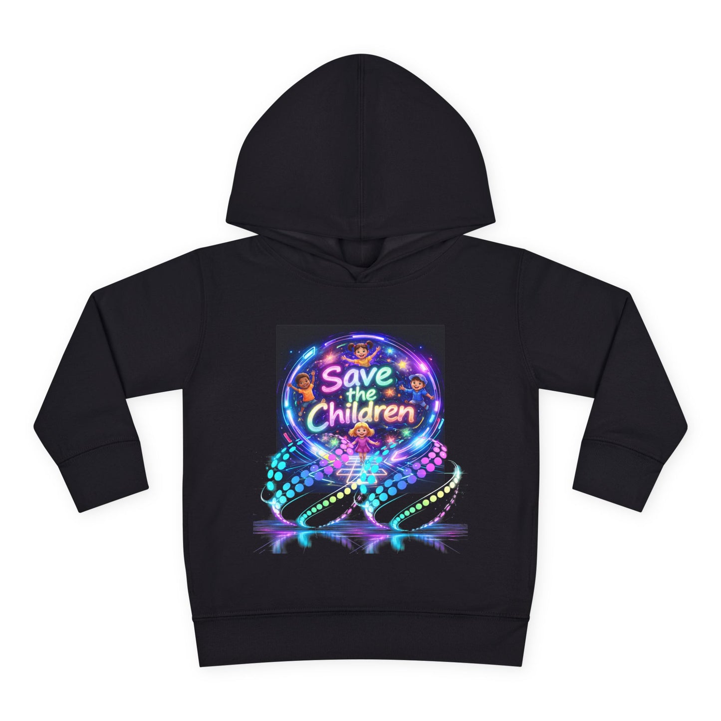 Save the Children Toddler Hoodie — Colorful Neon FBF Charity Pullover
