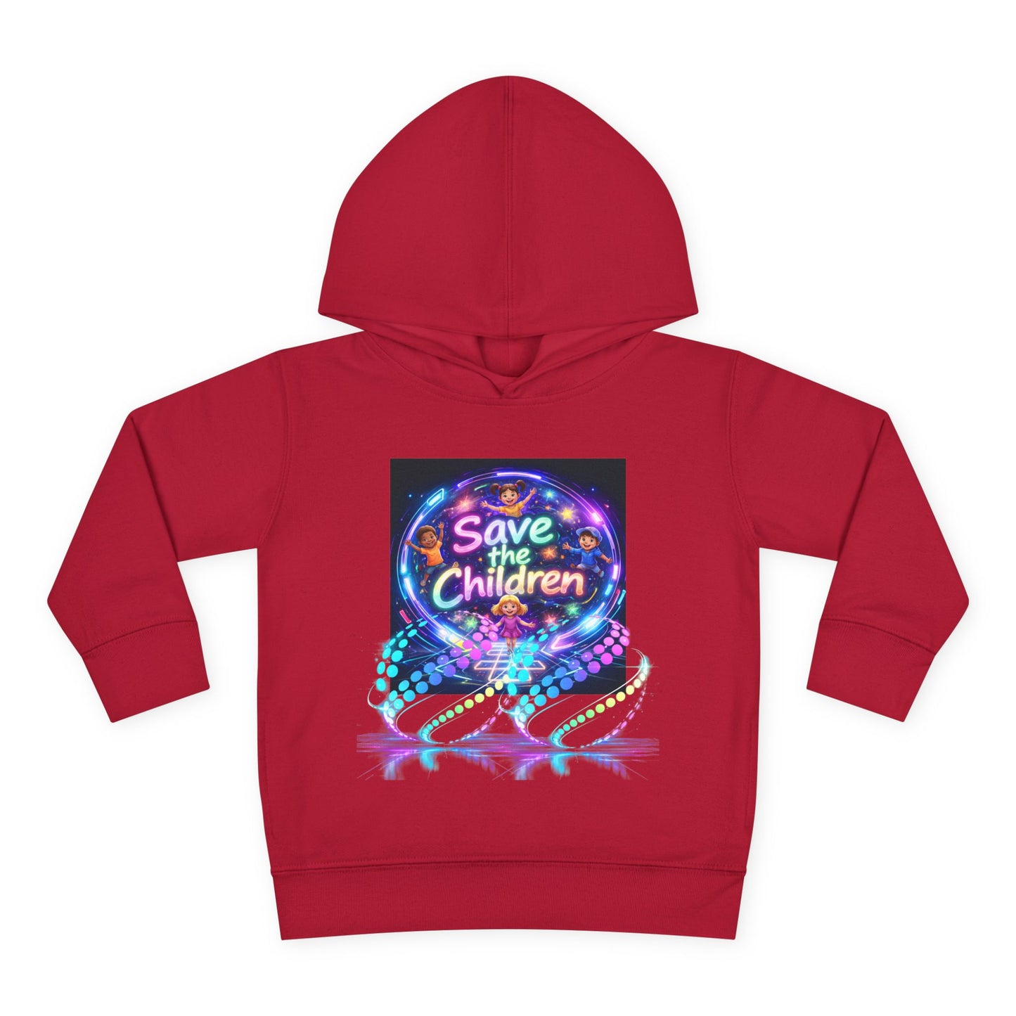 Save the Children Toddler Hoodie — Colorful Neon FBF Charity Pullover