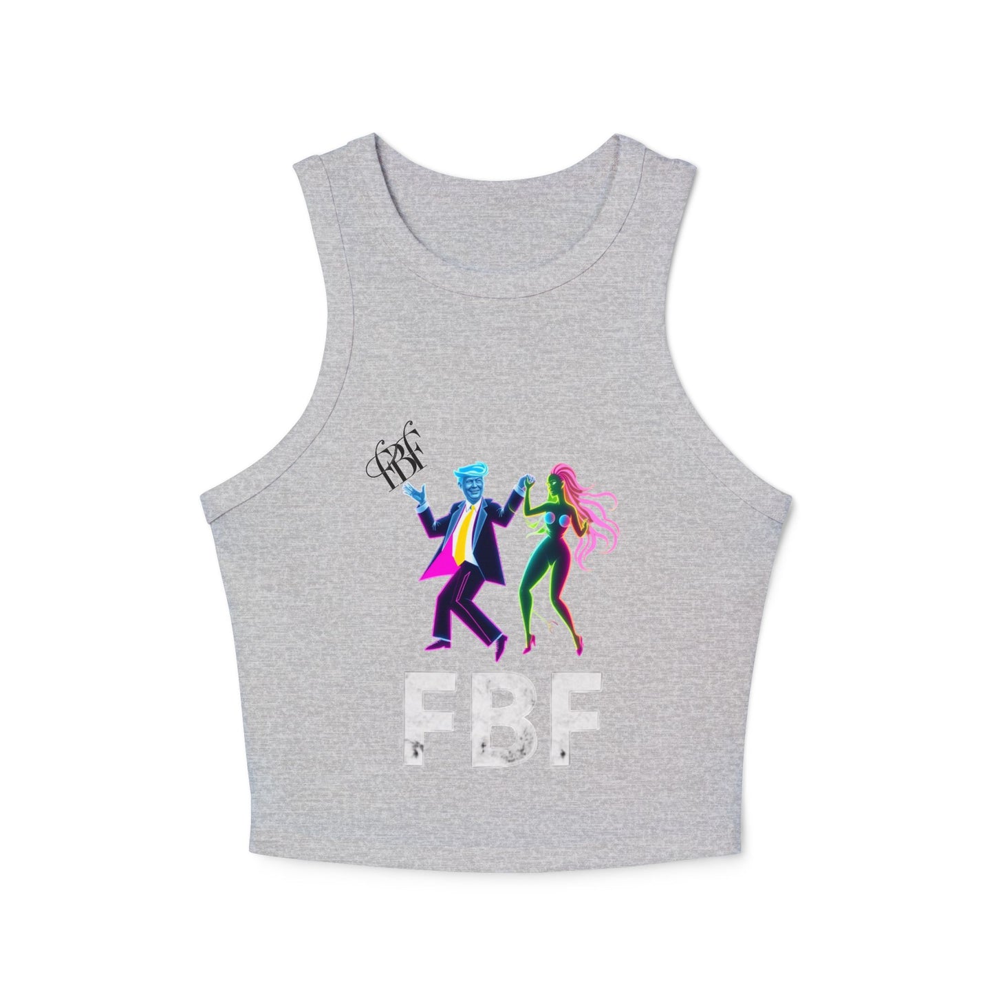 Retro Dance Graphic Tank Top, FBF Vibes, Women's Summer Apparel, Party Wear, Festival Clothing, Unique Graphic Tee