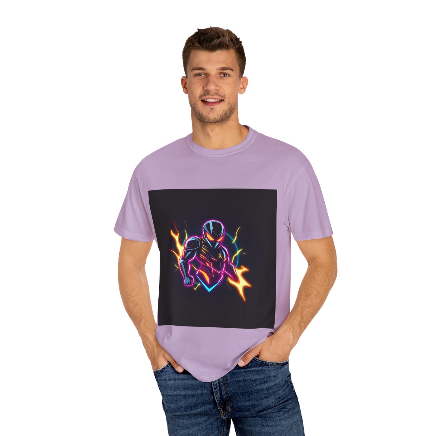 Vibrant Unisex Graphic T-Shirt, Cosmic Dreams Tee, Retro Neon Shirt, Stylish Casual Wear, Gift for Gamers & Dreamers