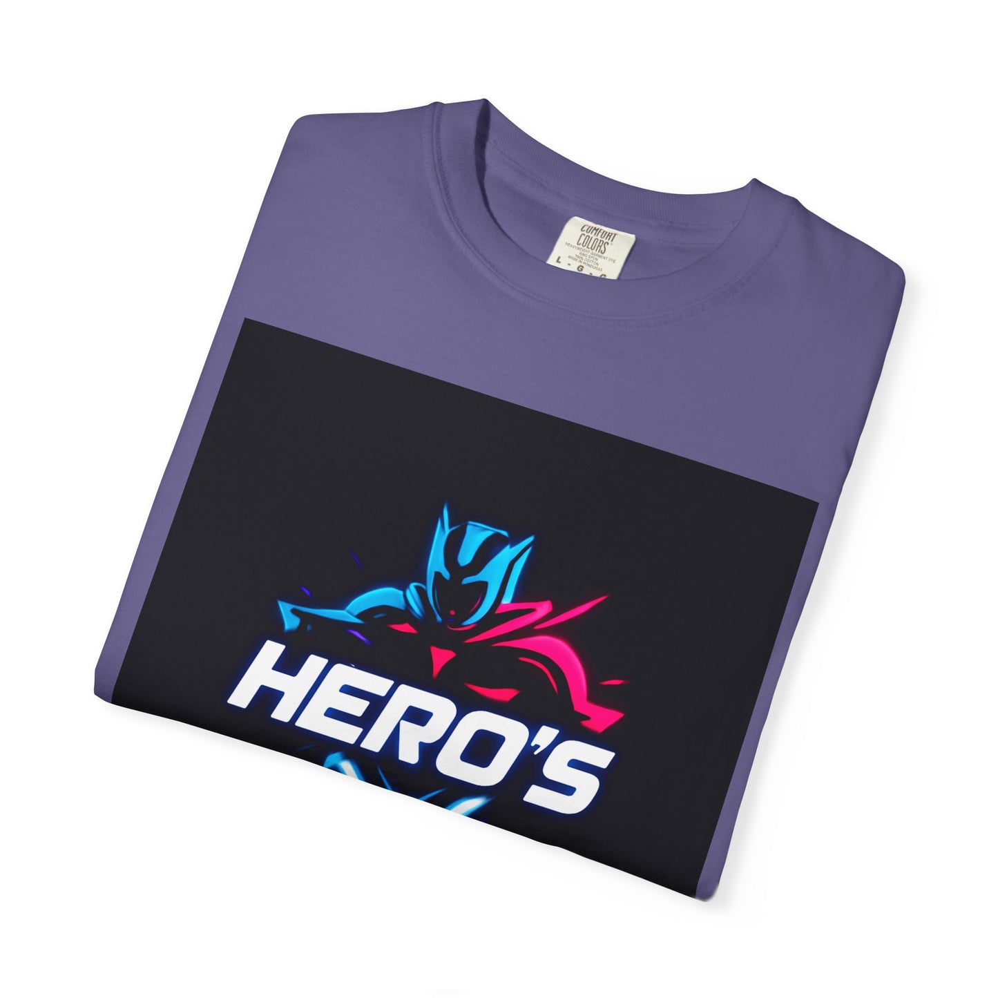 Hero's Unisex Garment-Dyed T-shirt, Casual Tee, Perfect for Gifting, Comic Fans, Hero Celebrations, Graphic Tee, Everyday Wear