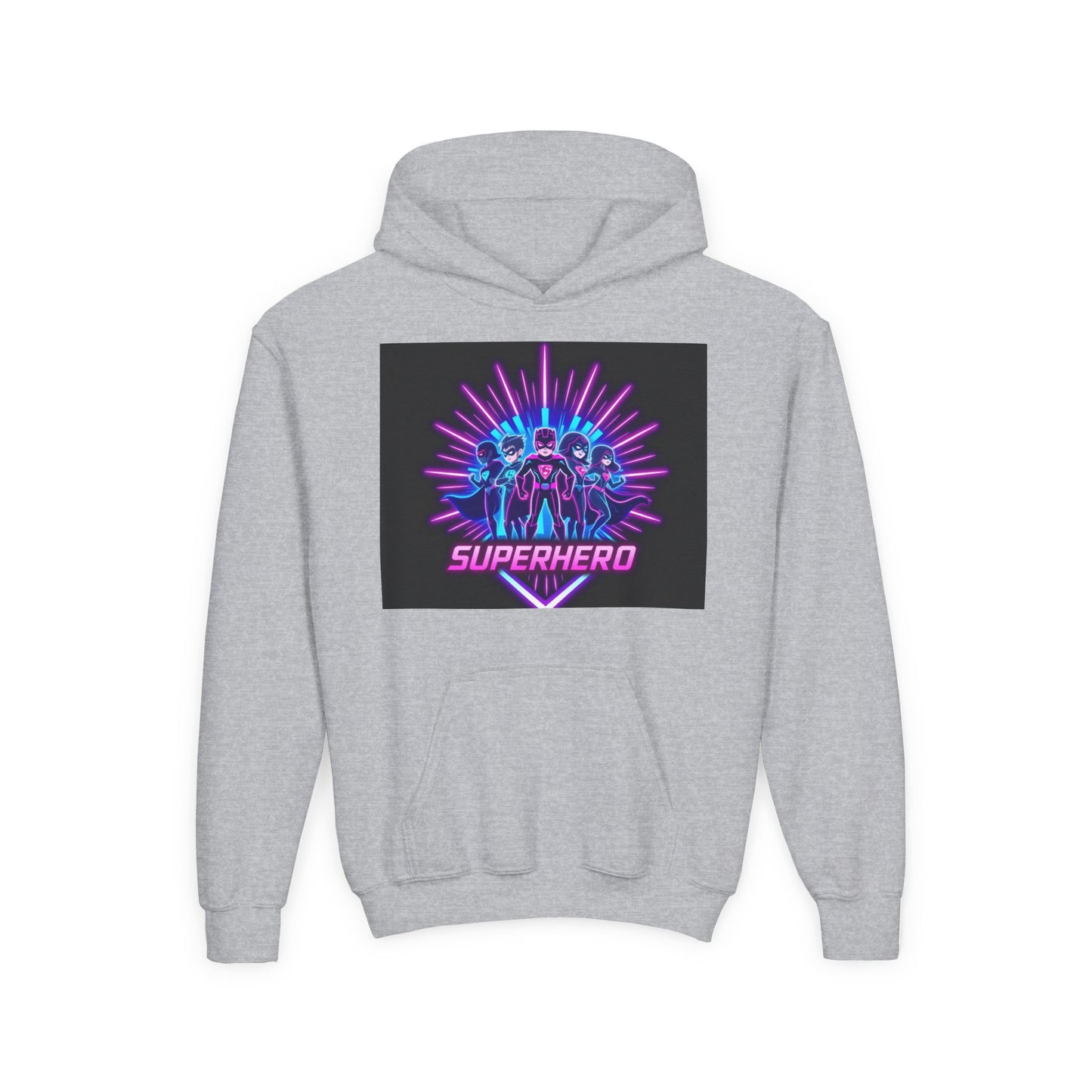 Youth Superhero Sweatshirt for Kids, Fun Hoodie for Playdates, Gift for Birthdays, Cool Sweatshirt for Young Heroes, Perfect for Casual Wear