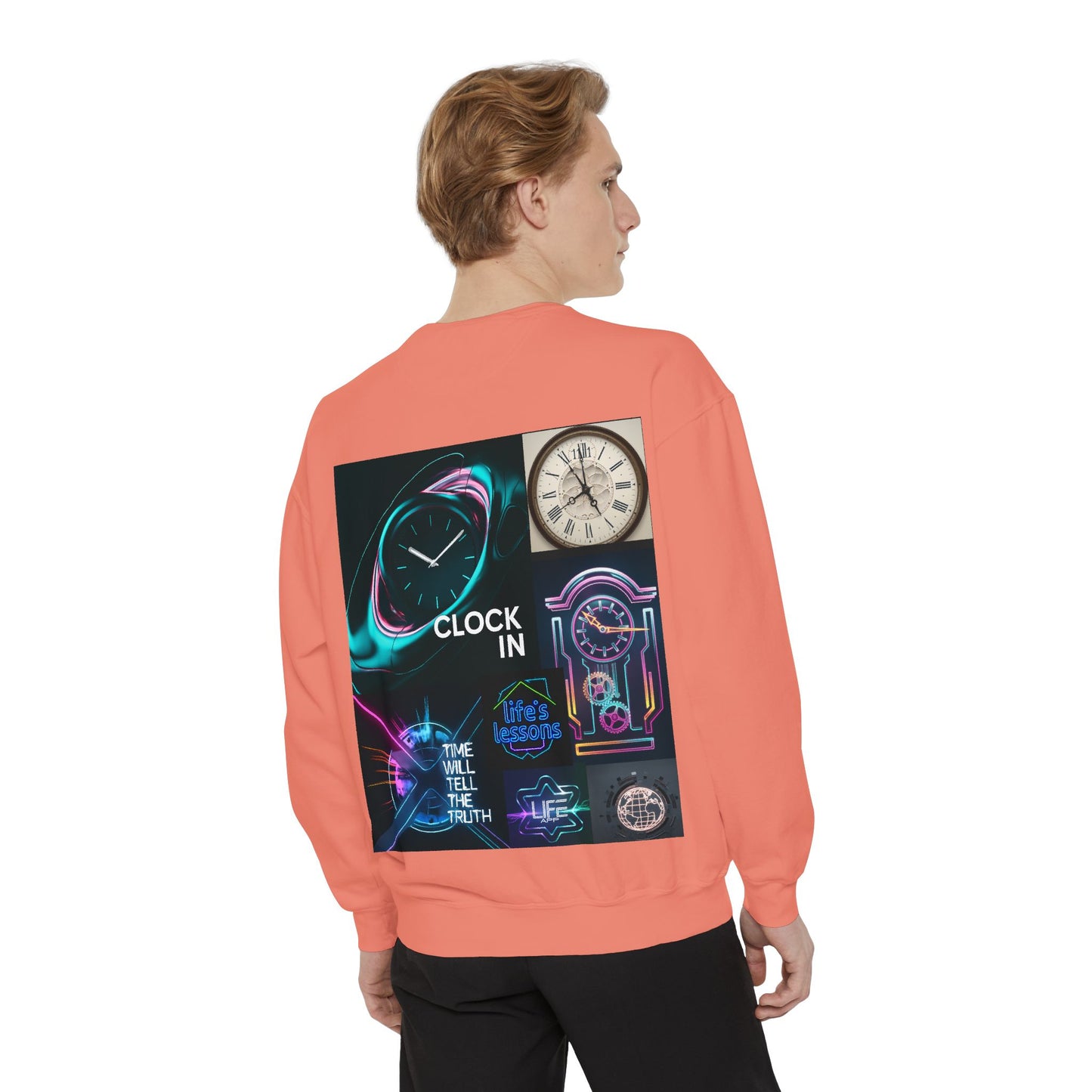 Retro Neon Clock Sweatshirt