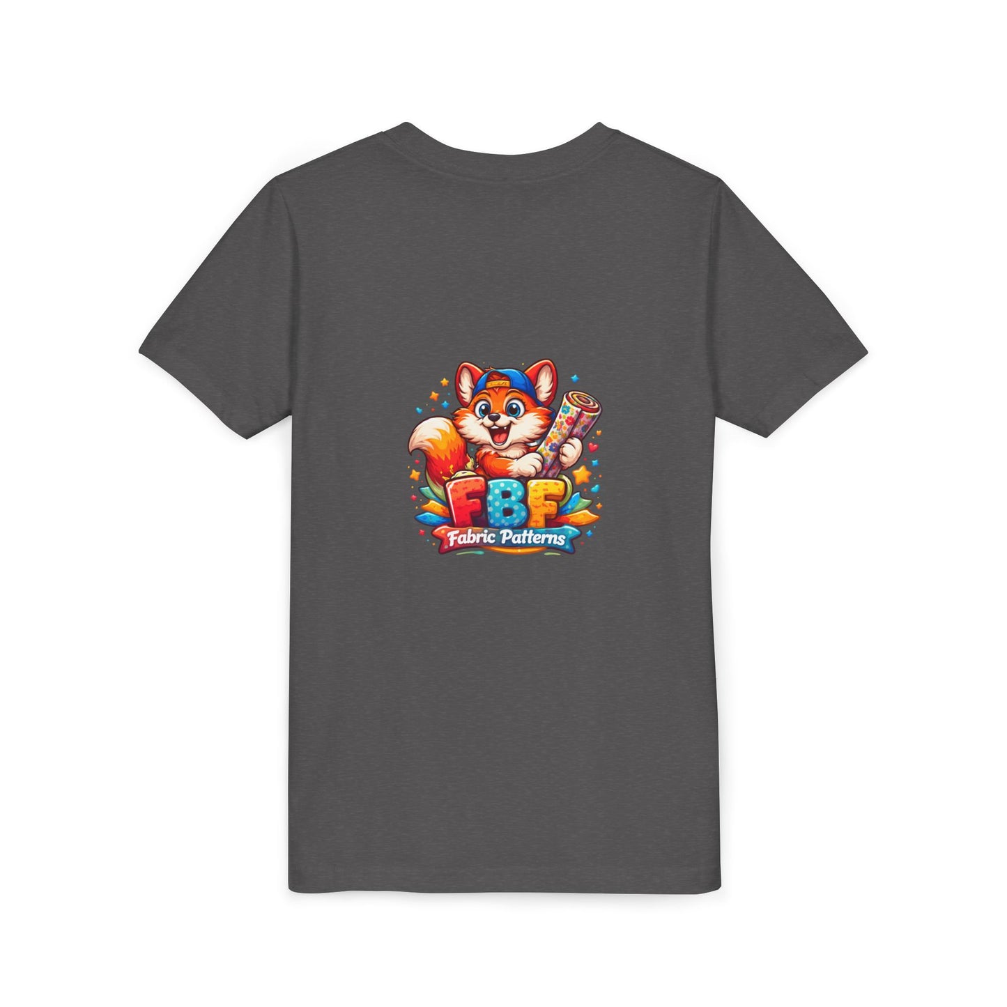 Youth Tee — Colorful Cartoon Fox 'FBF' Logo Kids Shirt