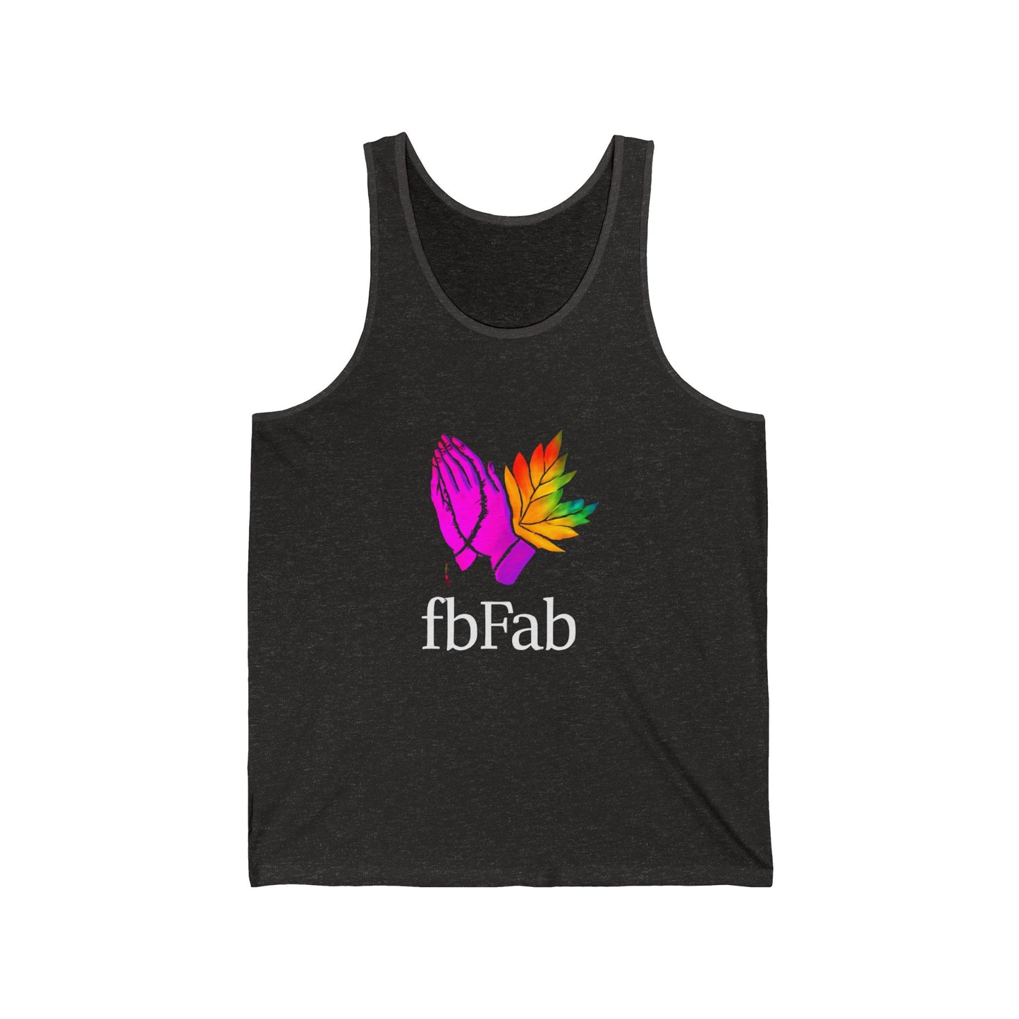 Colorful Graphic Unisex Jersey Tank Top, Inspirational Workout Tee, Summer Activewear, Spiritual Gift, Pride Day Apparel, Yoga Tank