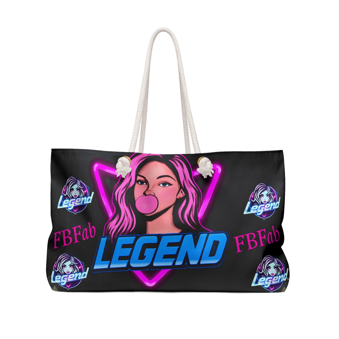 Chic Weekender Bag with Fashion Print - Stylish Travel Tote for Trendsetters