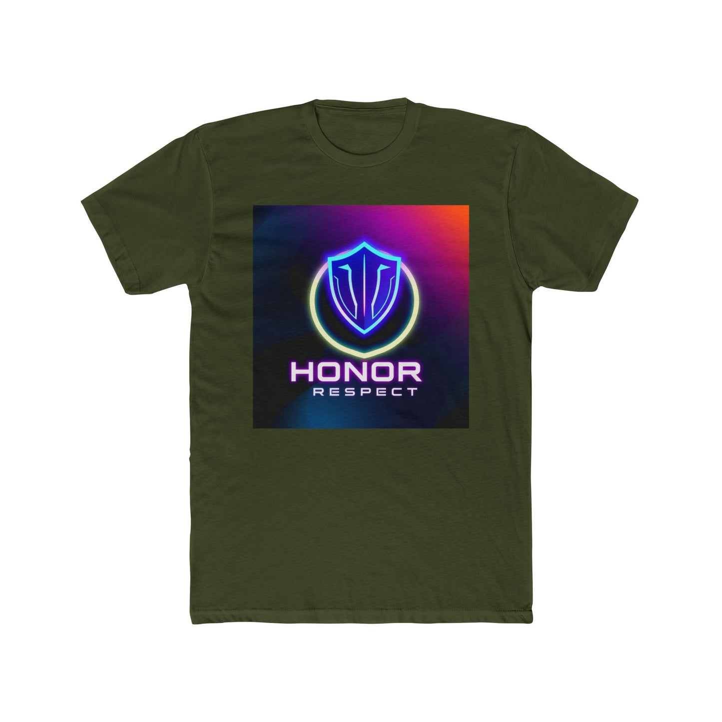 Unisex Cotton Crew Tee with Honor Respect and Role Model Design - Ideal for Gifts, Casual Wear, Appreciation Events, and Motivational Days
