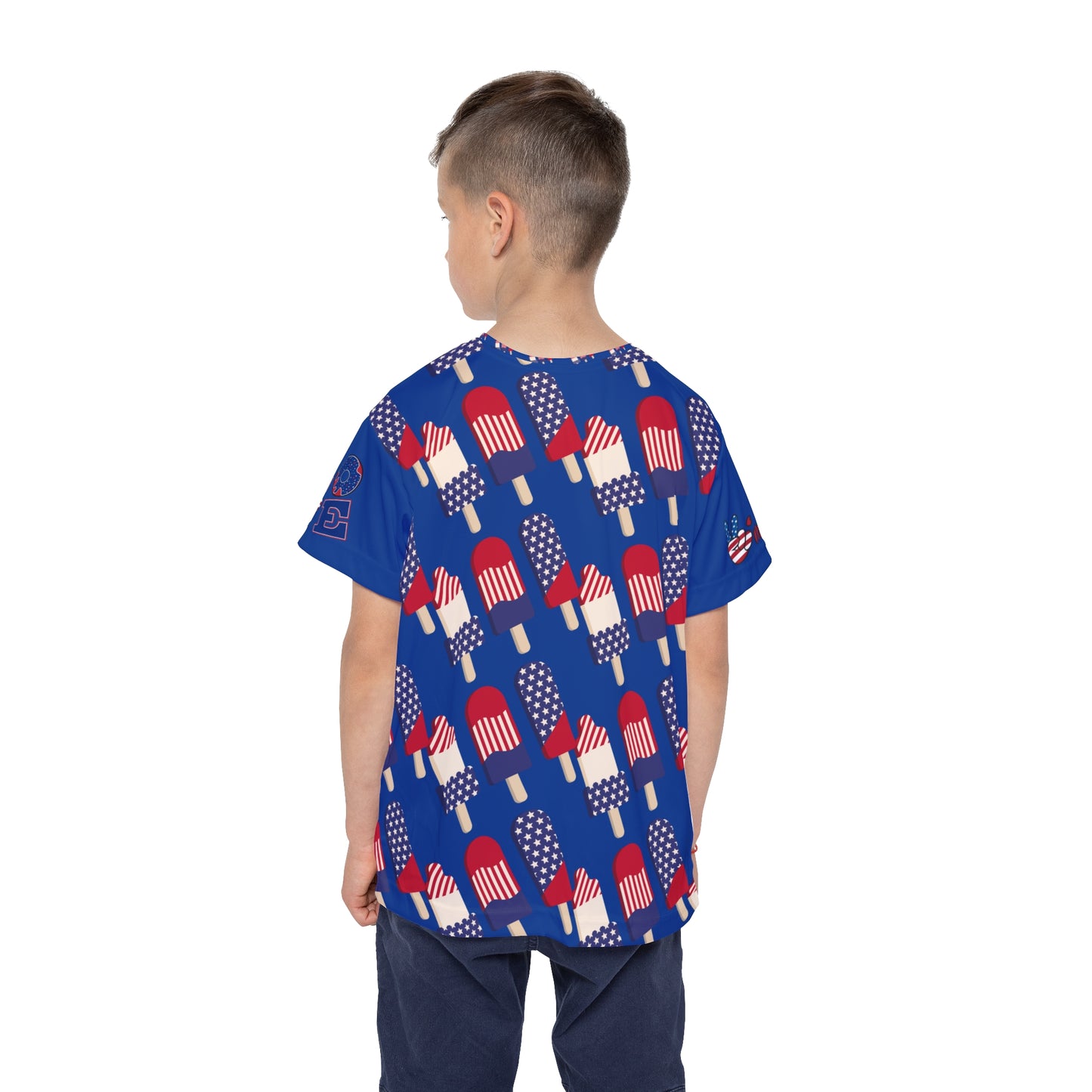 Peace to America Kids Sports Jersey (AOP)