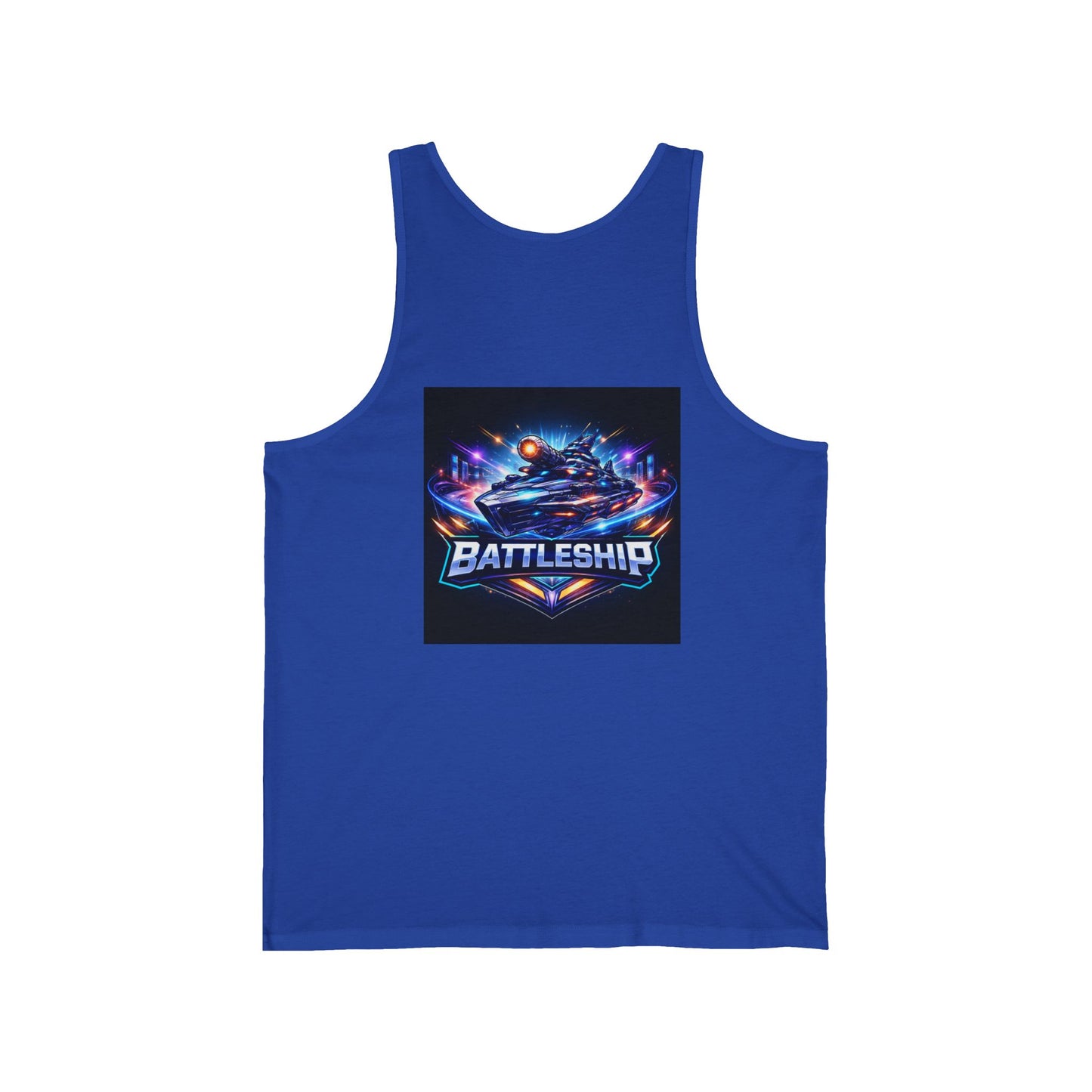 Retro Neon Racing Tank Top — FBF & Battleship Gamer Graphic