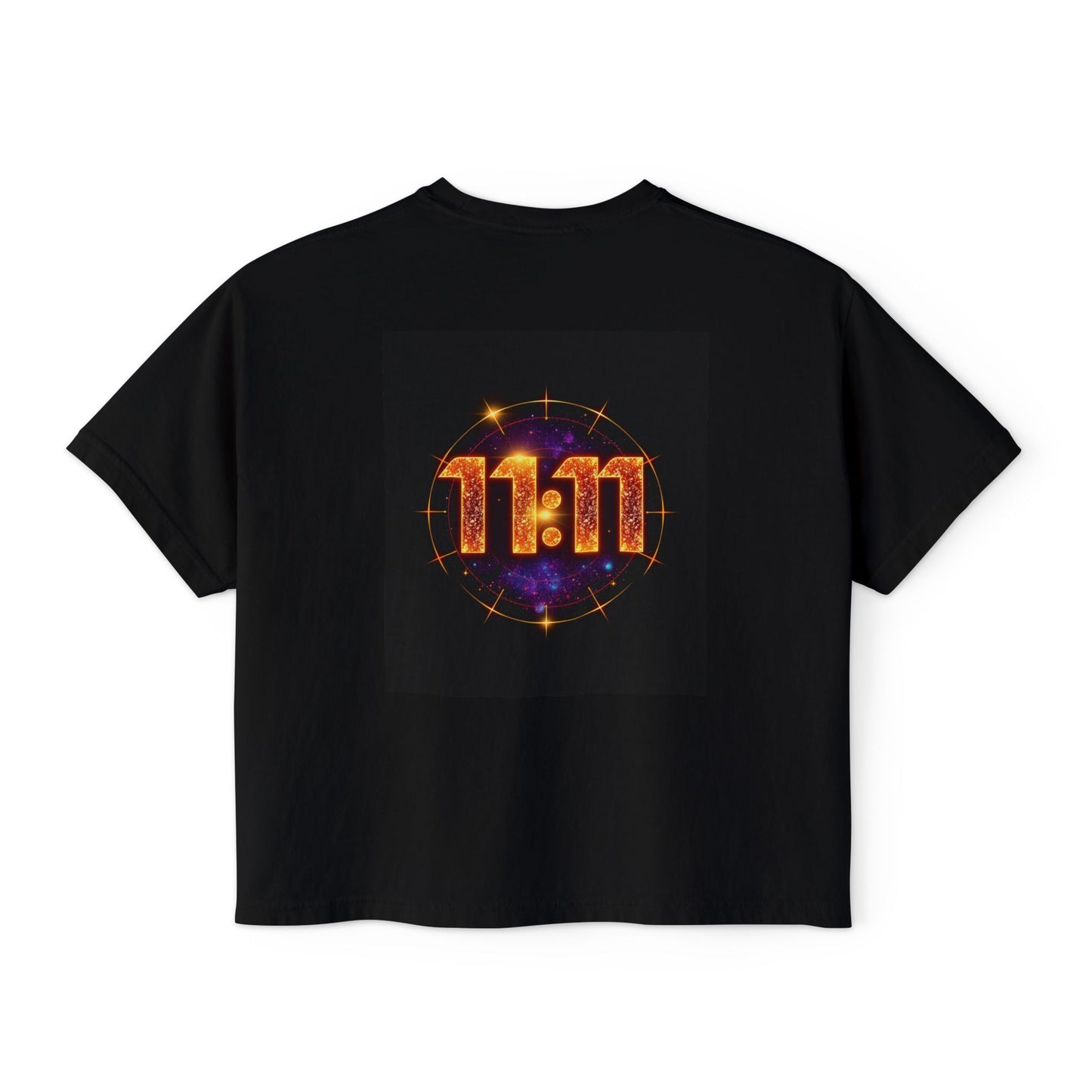 Cosmic 11:11 Women's Boxy Tee - Spiritual Vibes, Astrology Gift, Trendy Summer Tee, Comfortable Everyday Wear