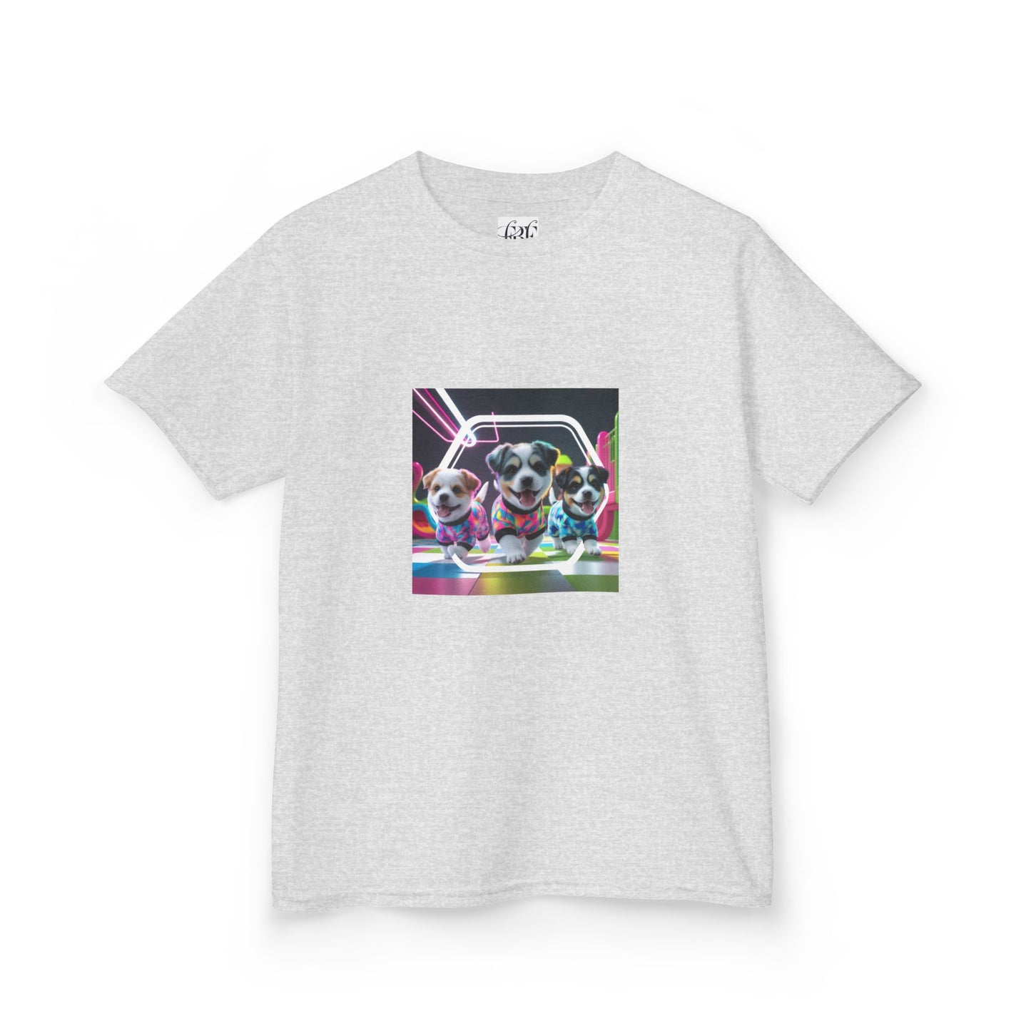 Colorful Dog-Themed Kids Tee - 'Unity Fun' Design