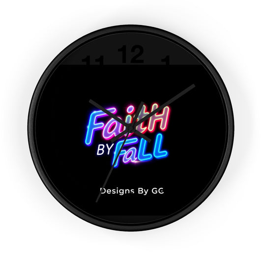 Neon Faith Wall Clock - Inspirational Home Decor | Designs by GG