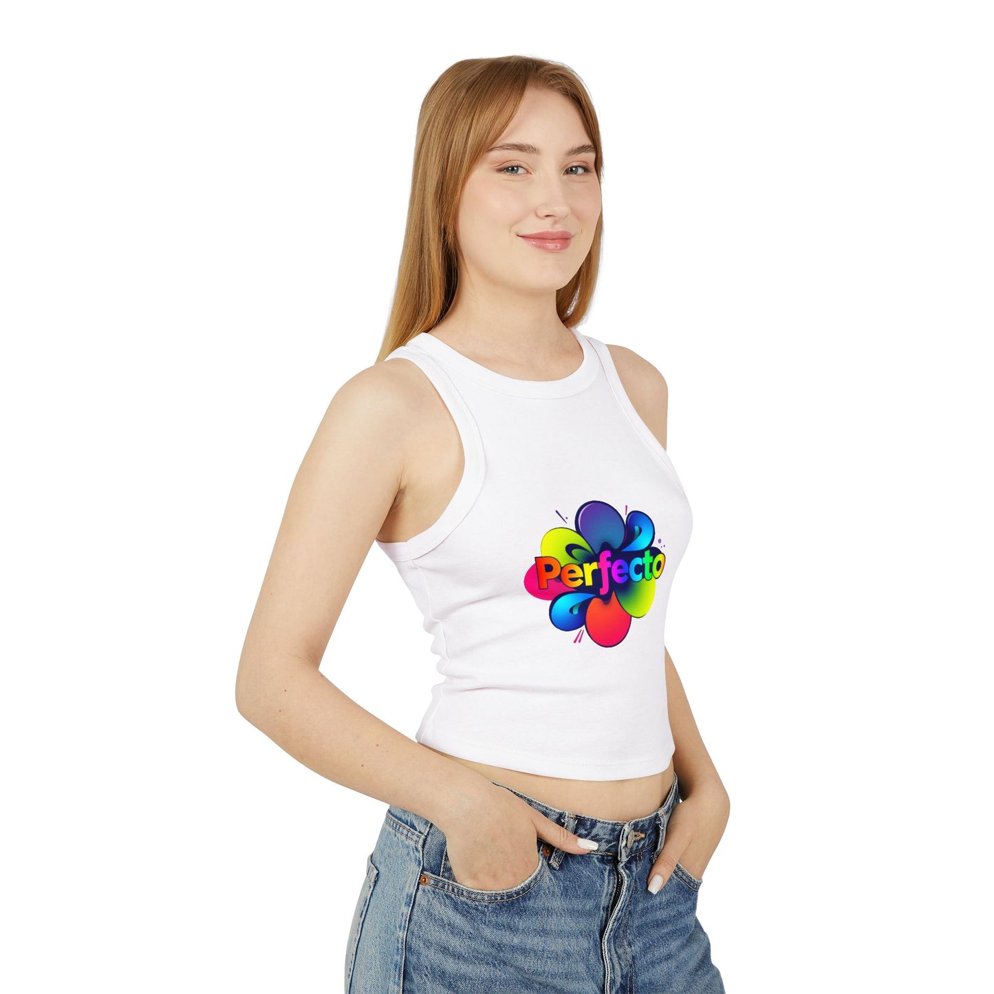 Women's Micro Rib Racer Tank Top